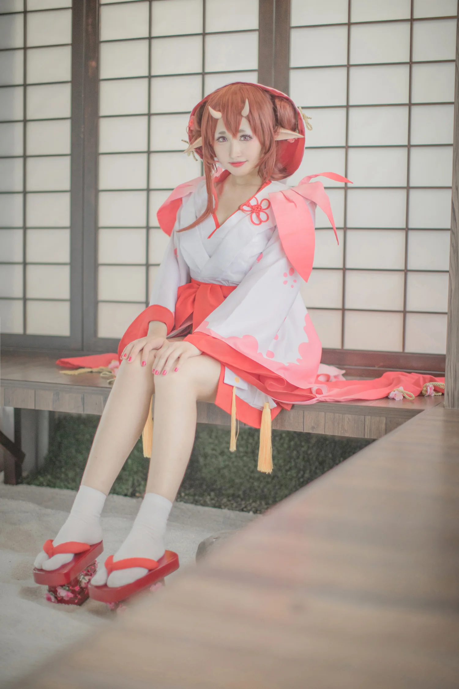 阴阳师手游 桃花妖COS写真