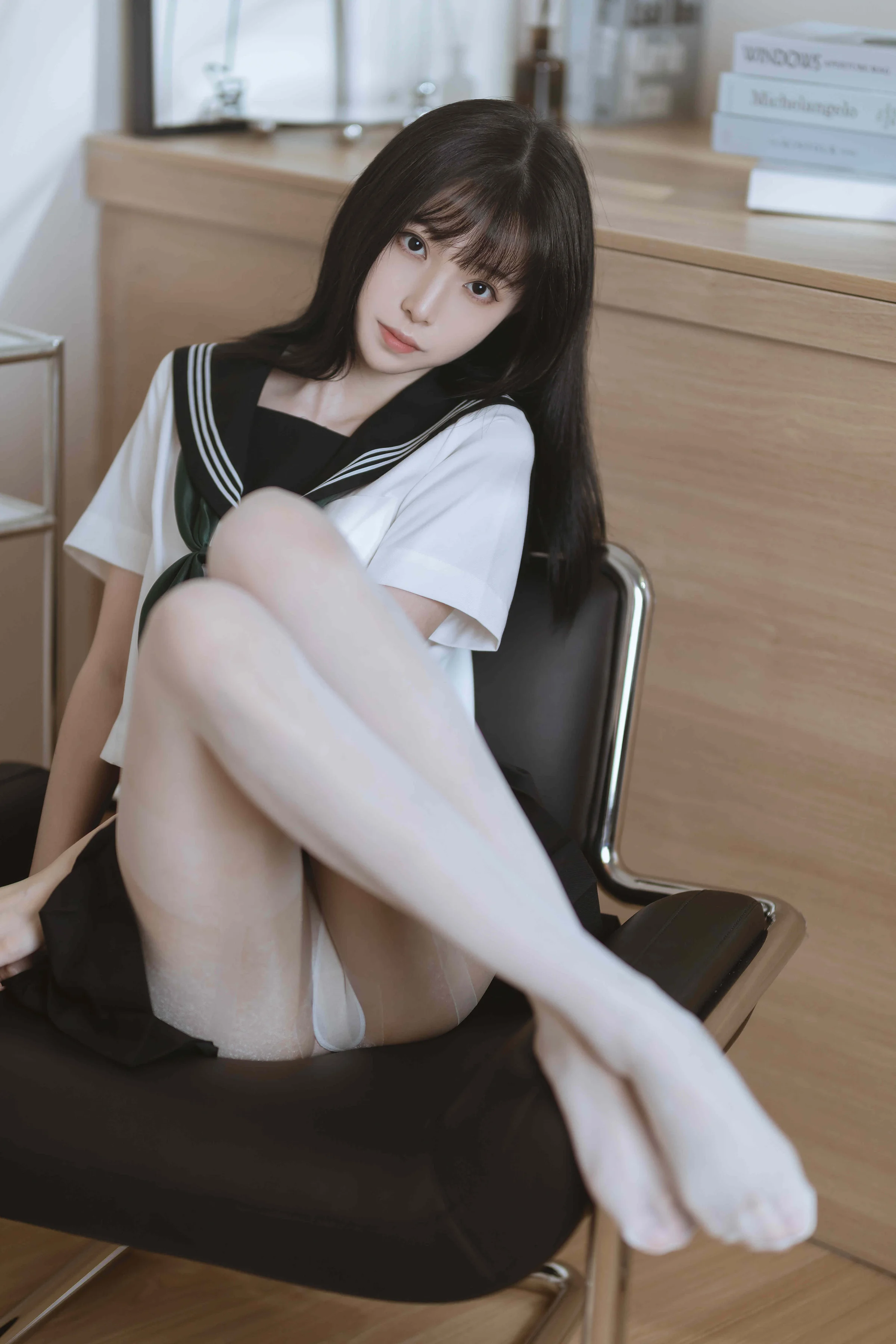 许岚LAN – 白丝水手服 [40P]｜高清图片集
