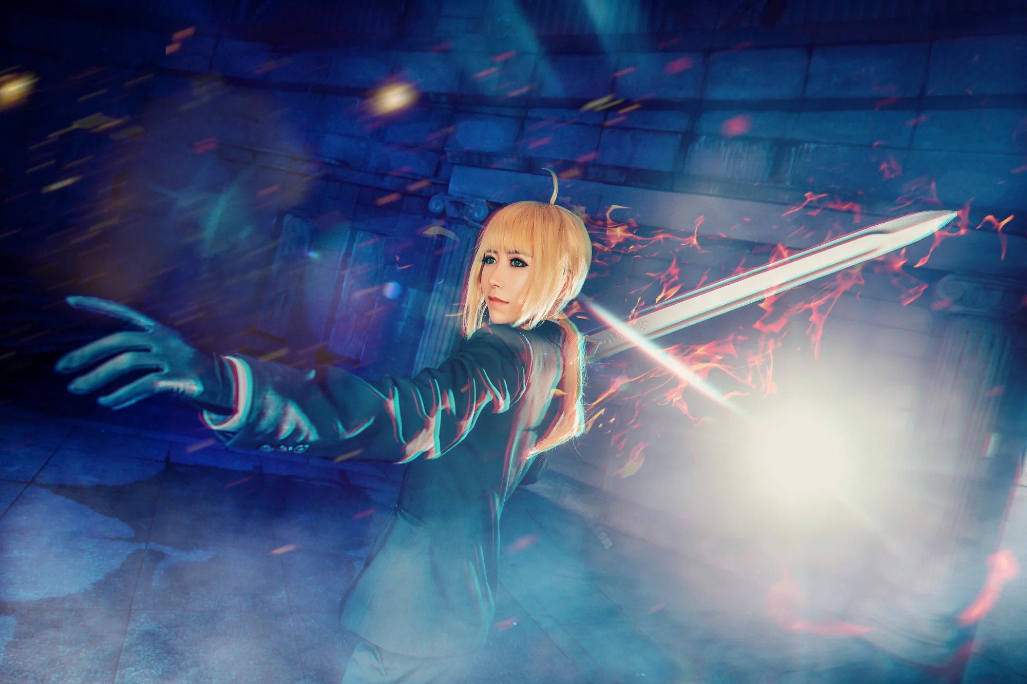 《Fate/Zero》Saber COS写真