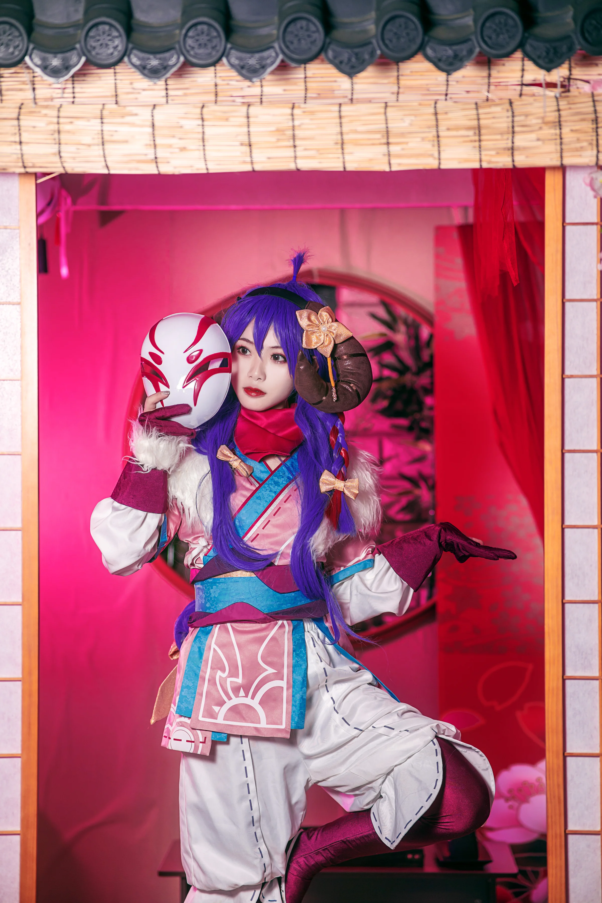 英雄联盟LOL 灵魂莲华阿狸COS写真