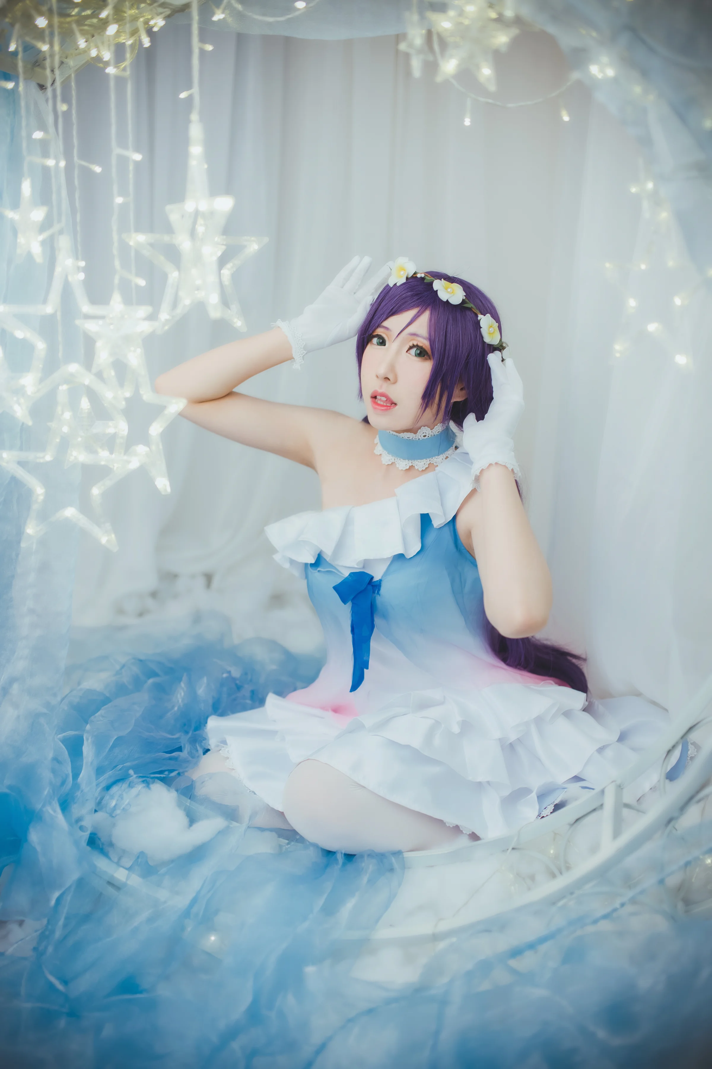 TYA事务所 lovelive 蓝纱打歌服东条希 COS写真