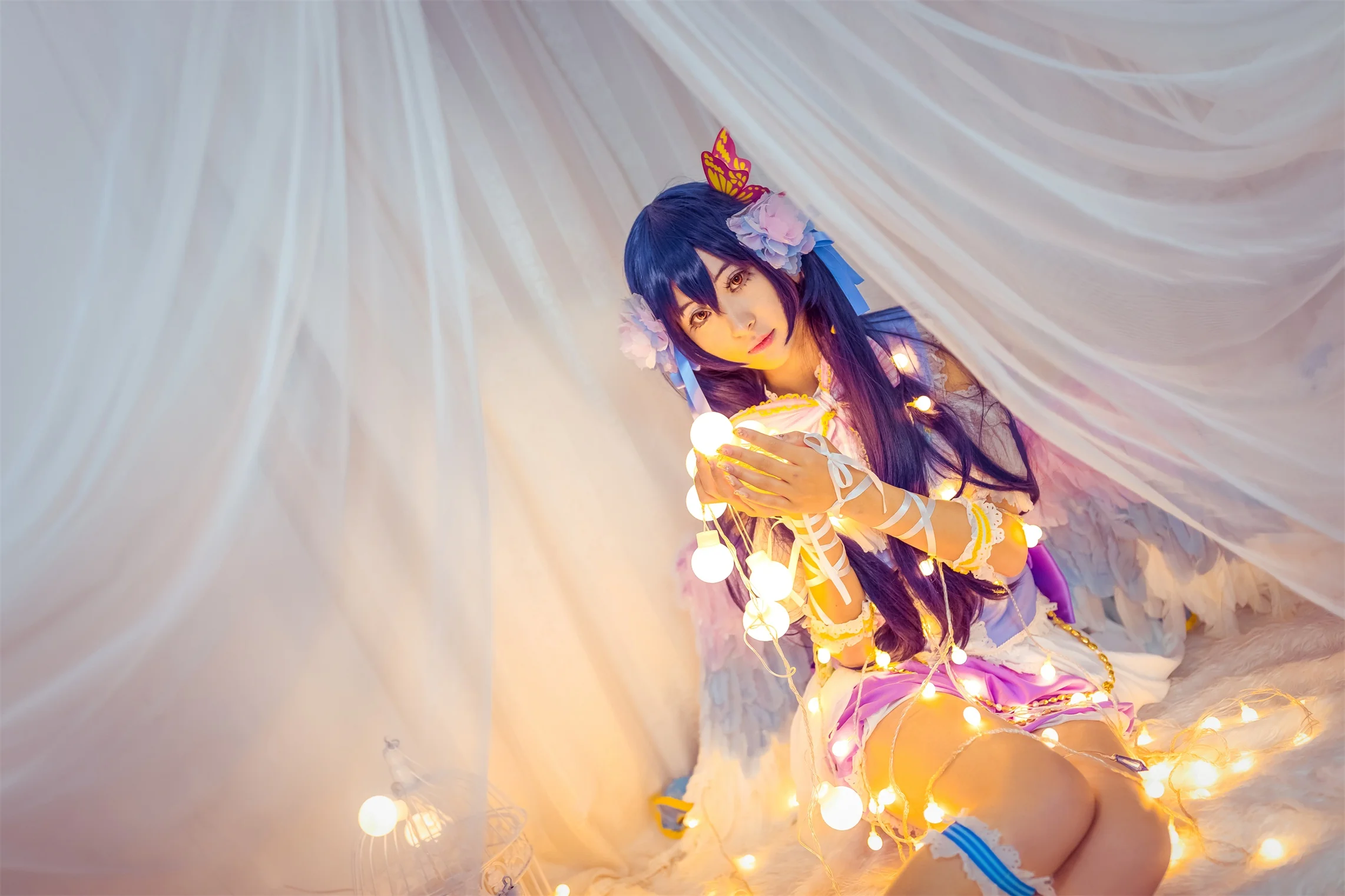 lovelive白色情人节 园田海未COS写真
