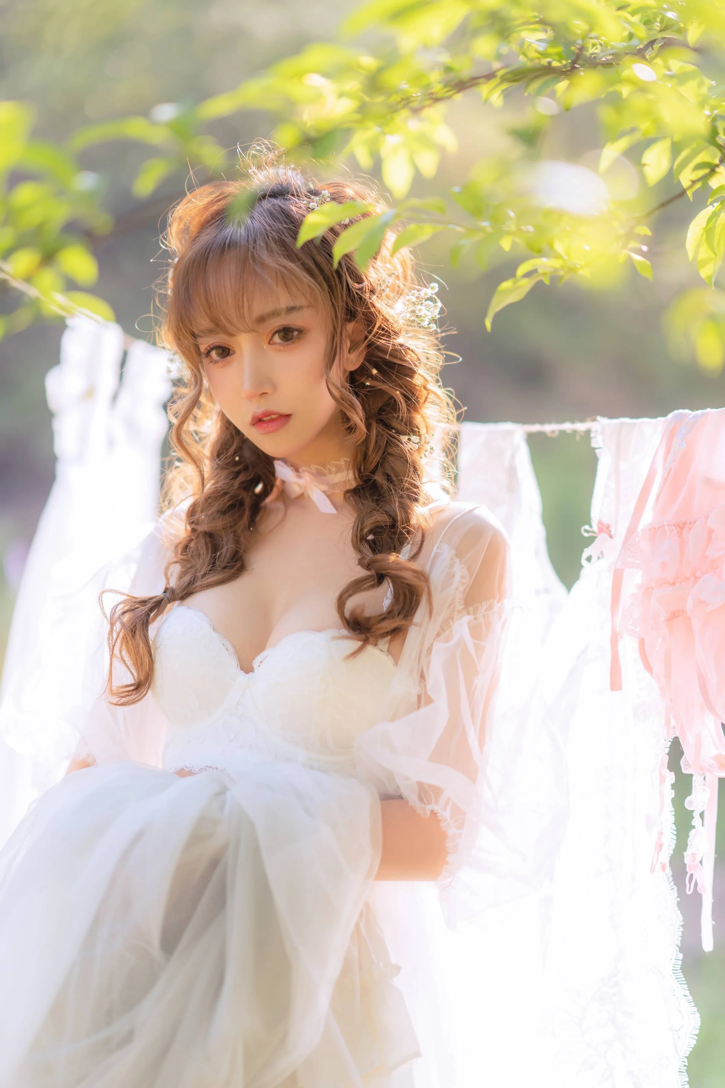 过期米线线喵 夏日限定 晒衣服 [41P]｜高清图片集