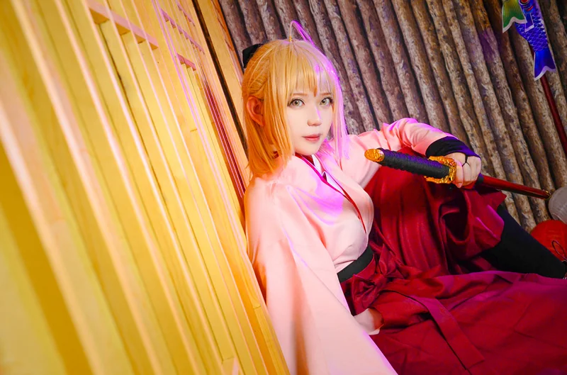 Fate/Grand Order 冲田总司COS写真