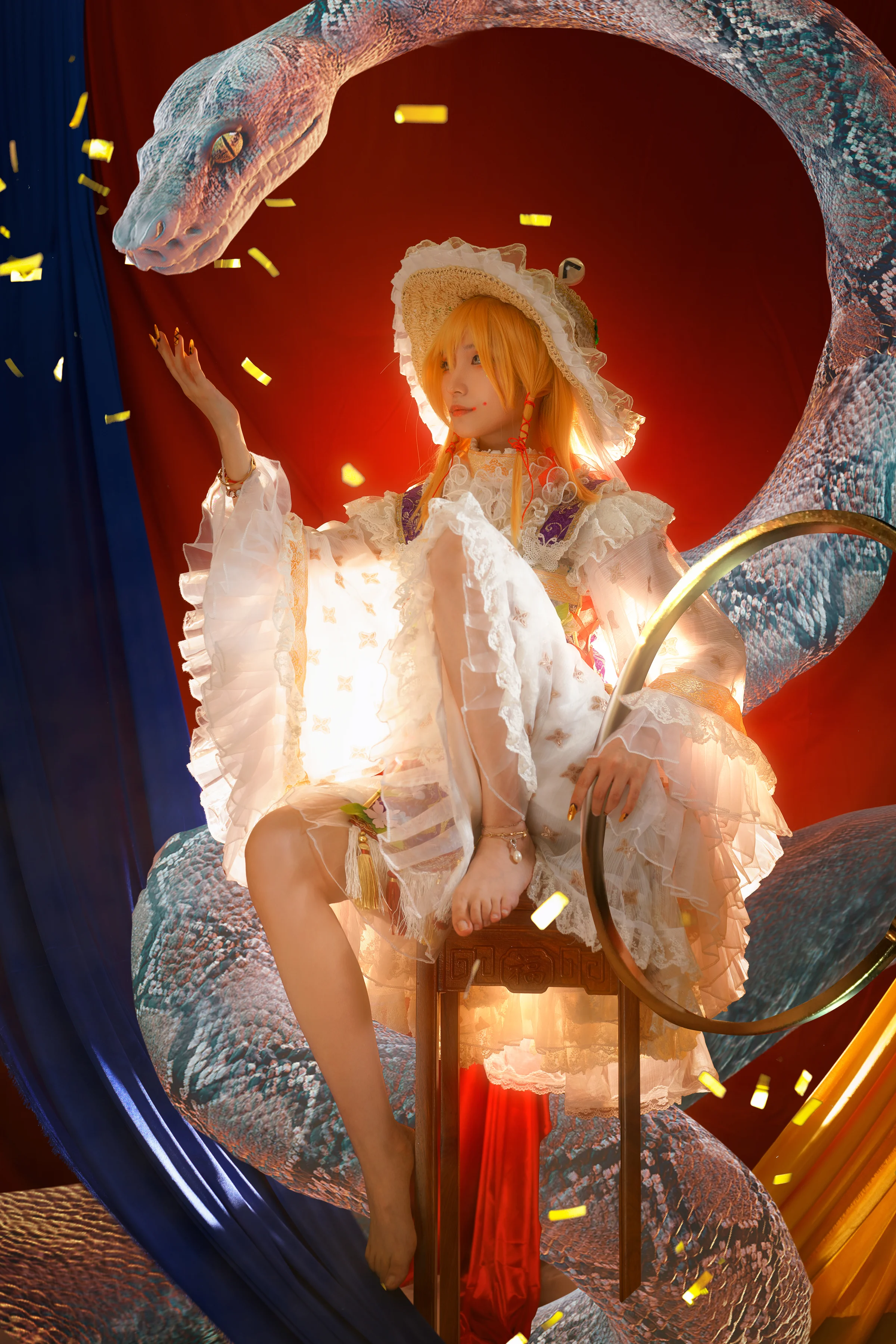 东方project 青蛙子 COS写真
