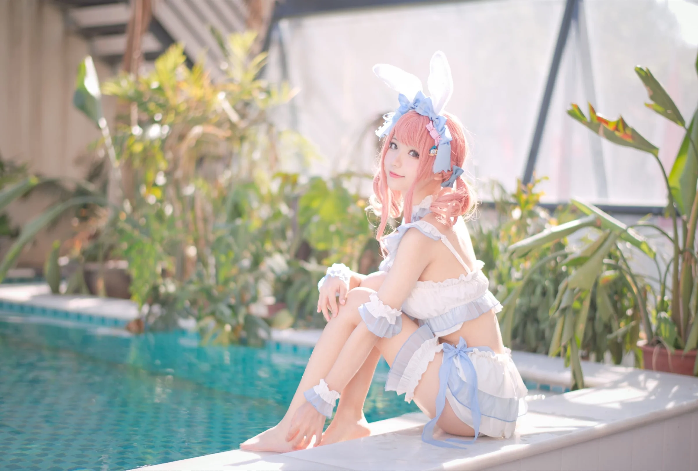 花柒Hana 夏日甜芯泳装写真