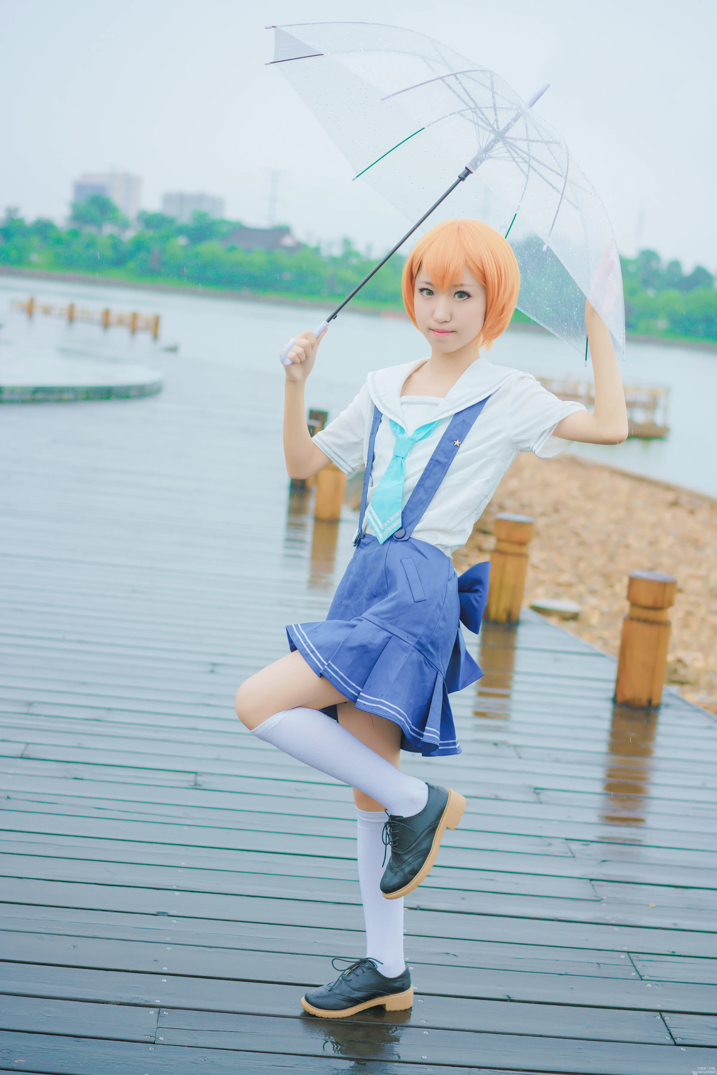 lovelive星空凛海军未觉醒COS写真
