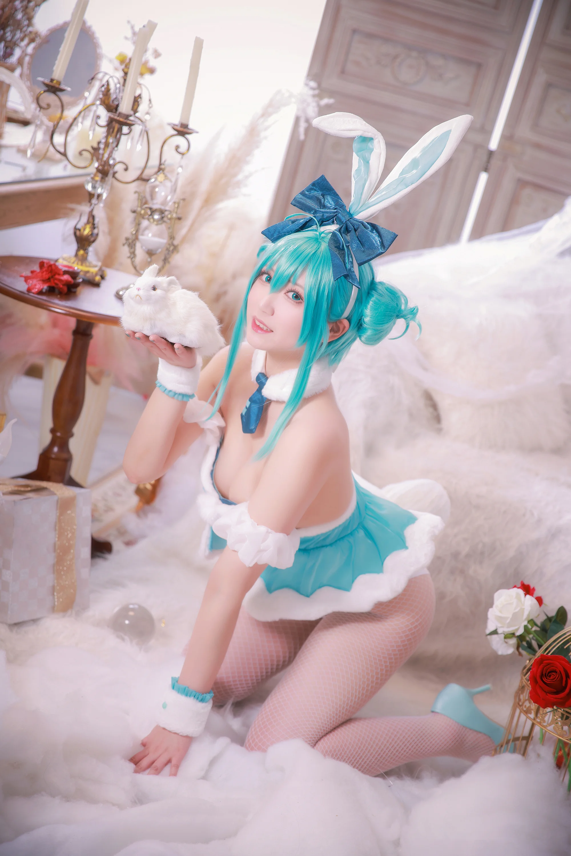 初音未来 白兔女郎 COS写真