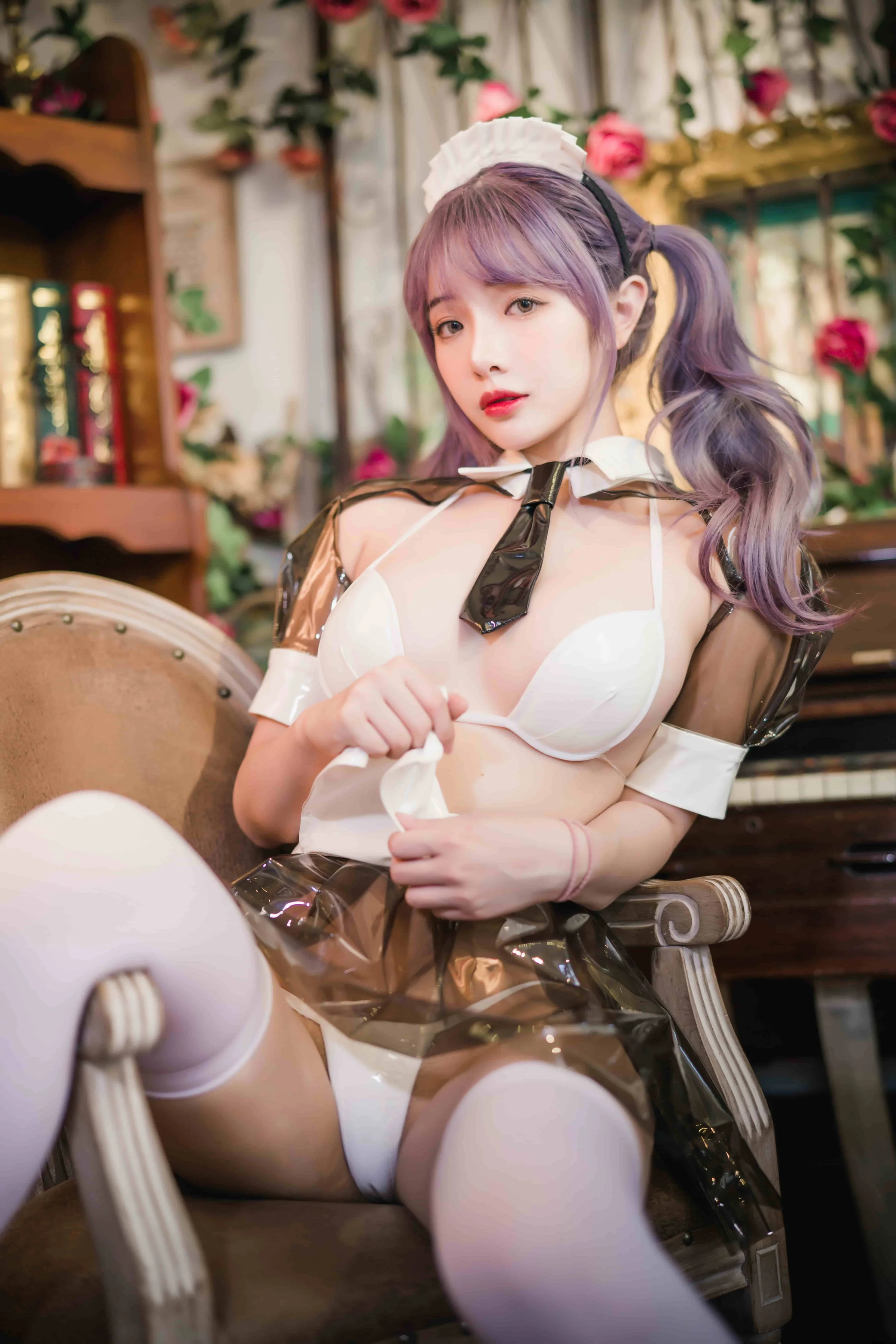 雯妹-透明皮衣女仆[18P-346M]｜高清图片集