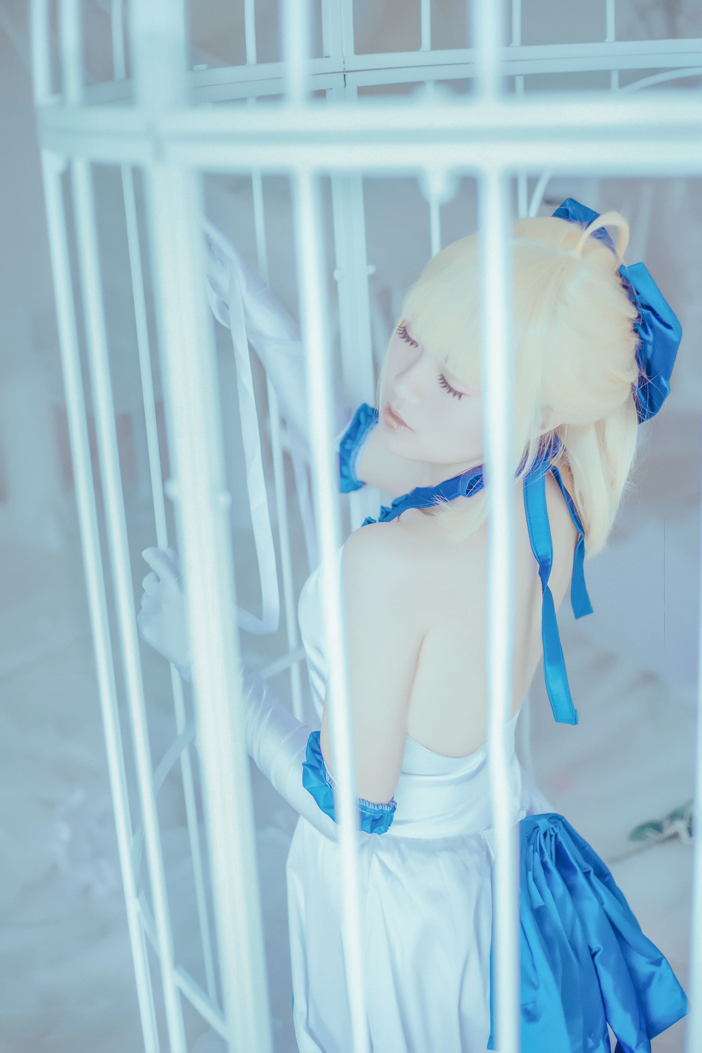 saber lily蓝百合COS写真