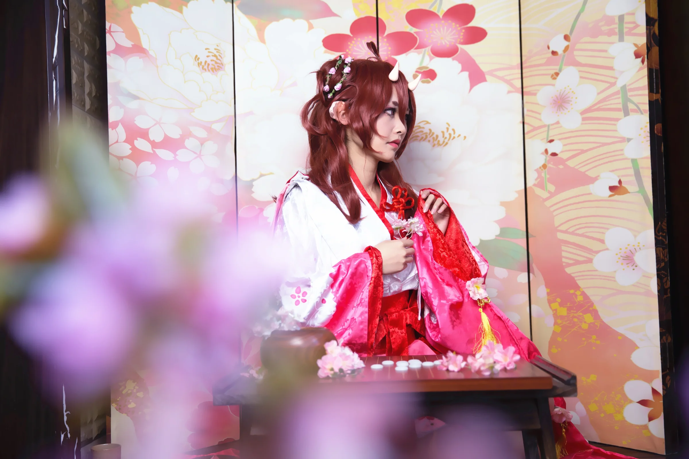 阴阳师桃花妖COS写真
