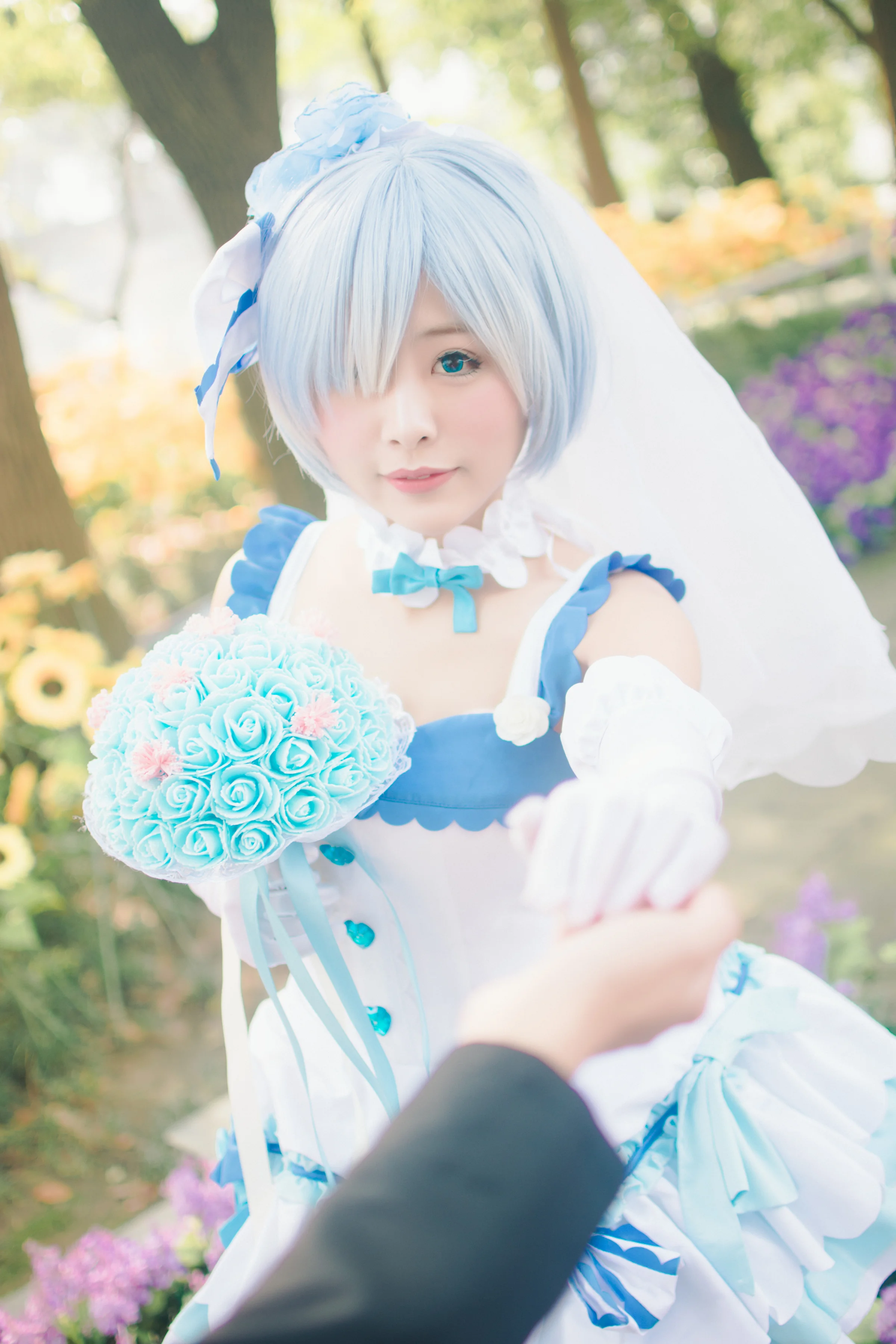 《从零开始的异世界生活》蕾姆婚纱COS写真