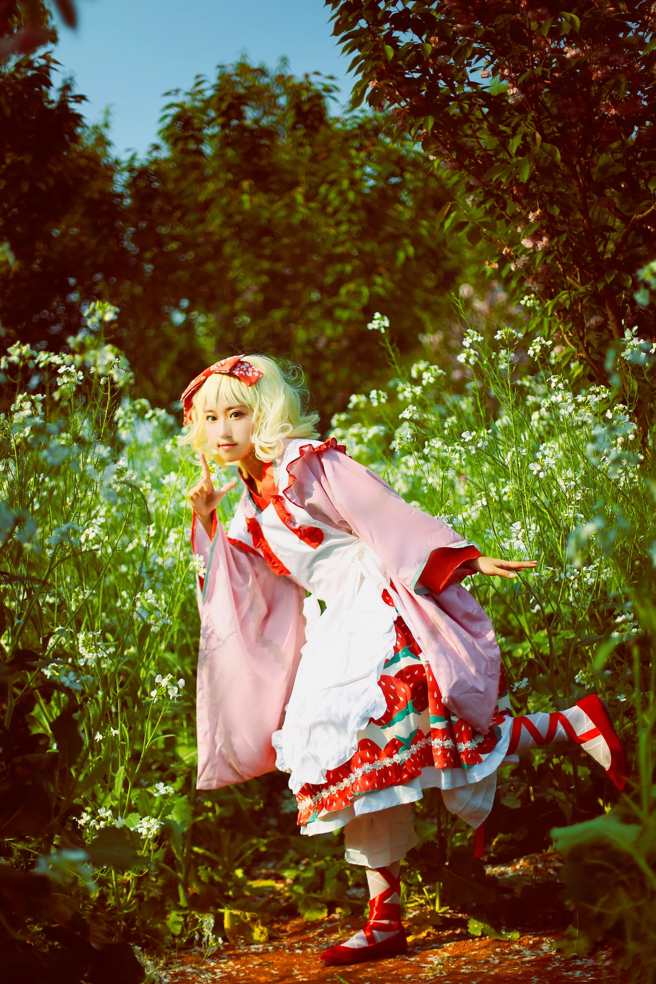 蔷薇少女雏莓大正和服COS写真