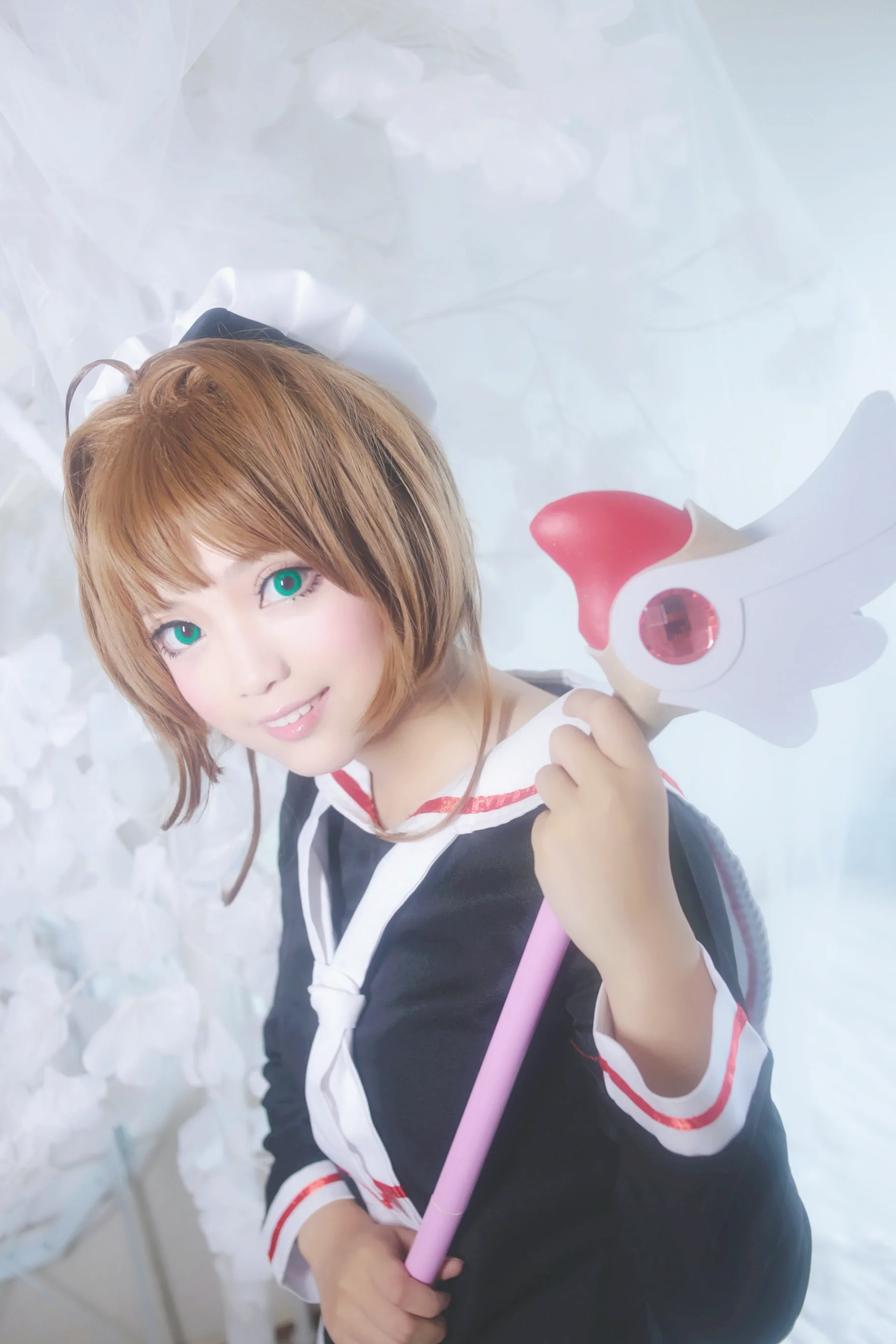 魔卡少女樱 小樱&小狼COS写真