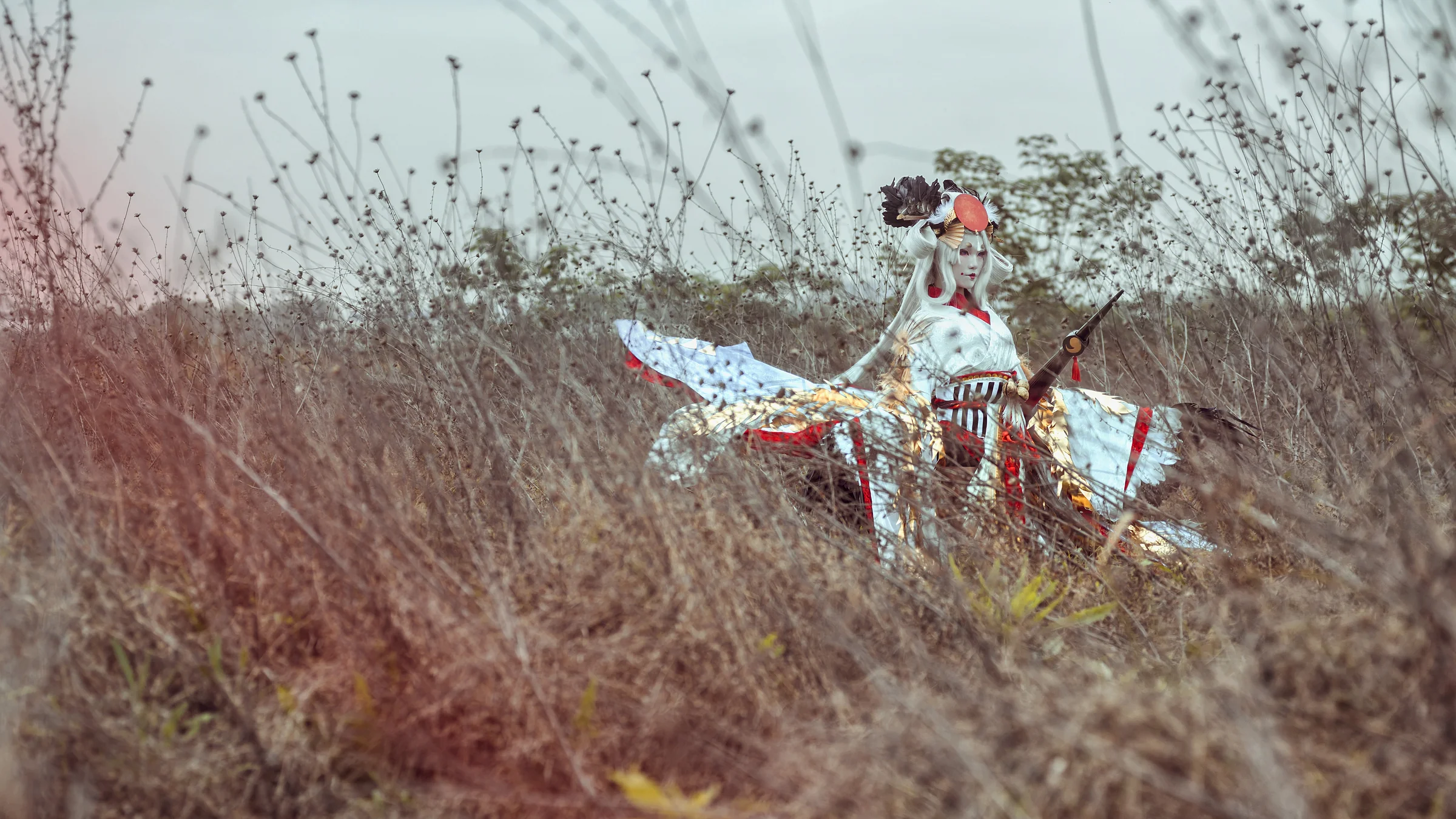 阴阳师手游——姑获鸟·金鸾鹤羽COS写真
