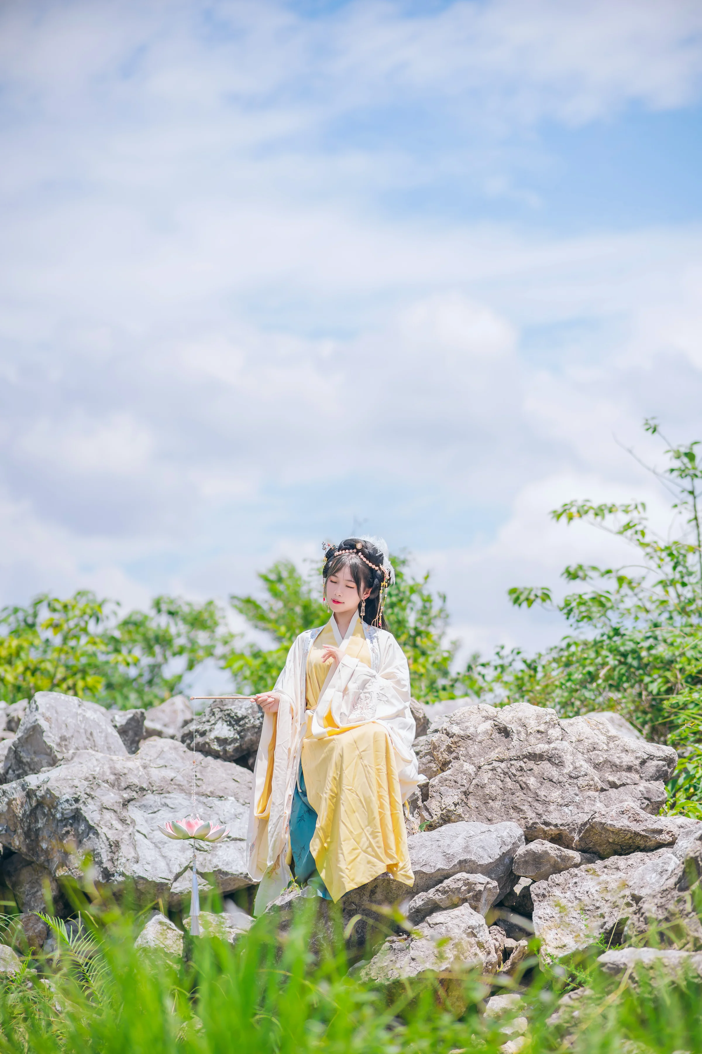 汉服私影，问花花不语，为谁落？｜高清图片集