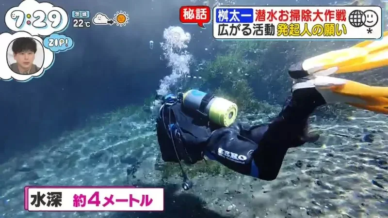 日本人氣觀光地《忍野八海》跟拍潛水員回收觀光客亂丟的硬幣｜高清图片集