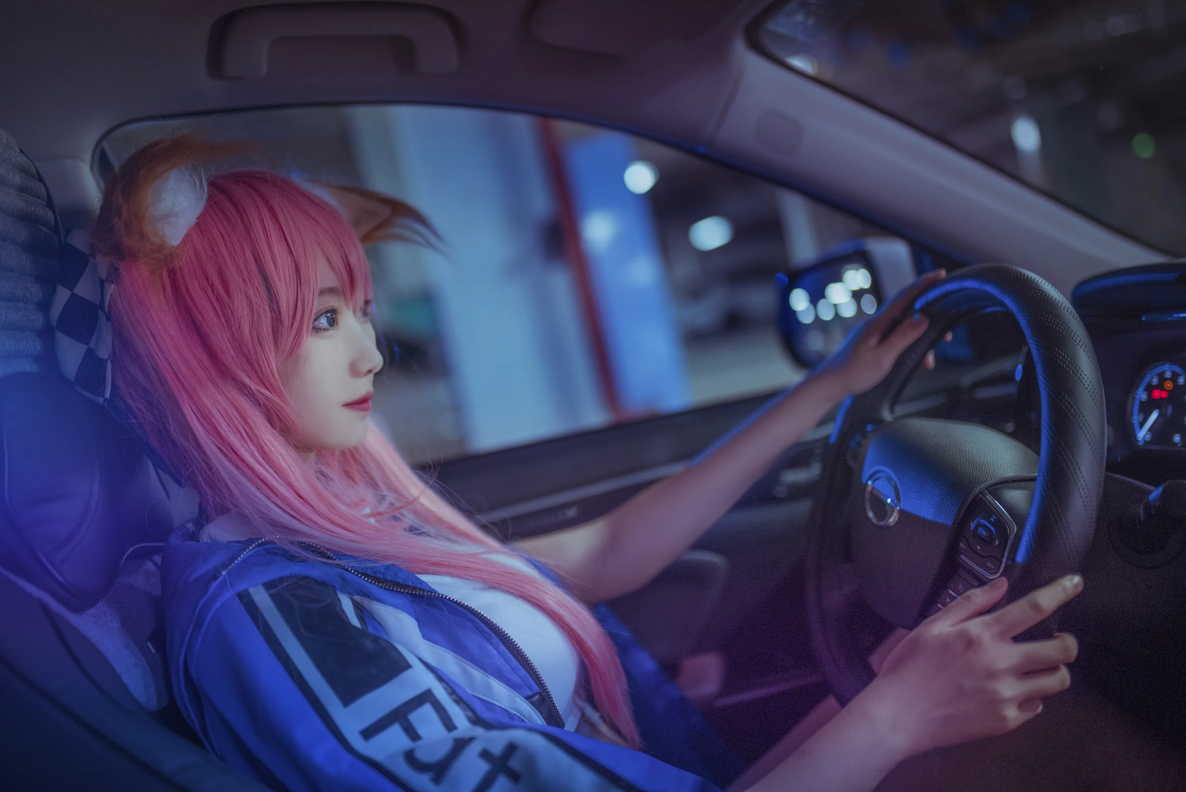 玉藻前赛车COS写真