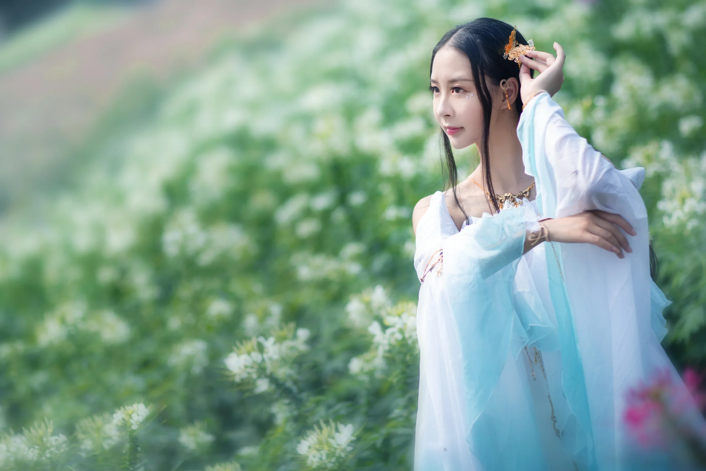 【COS写真正片/瑶音】逆水寒·清露瑶兰