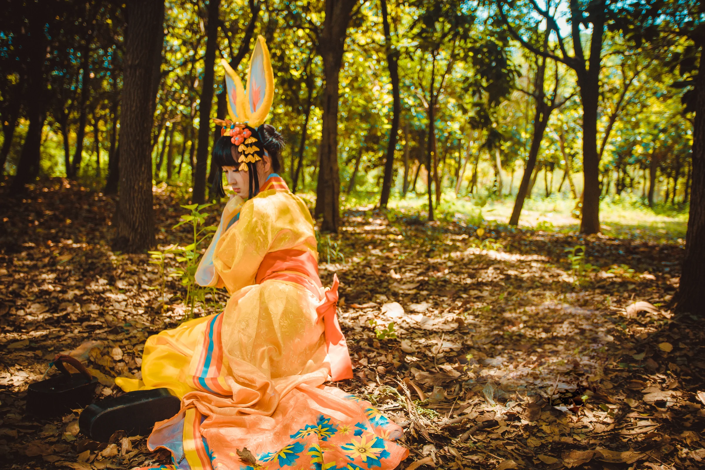 阴阳师山兔山蛙COS写真
