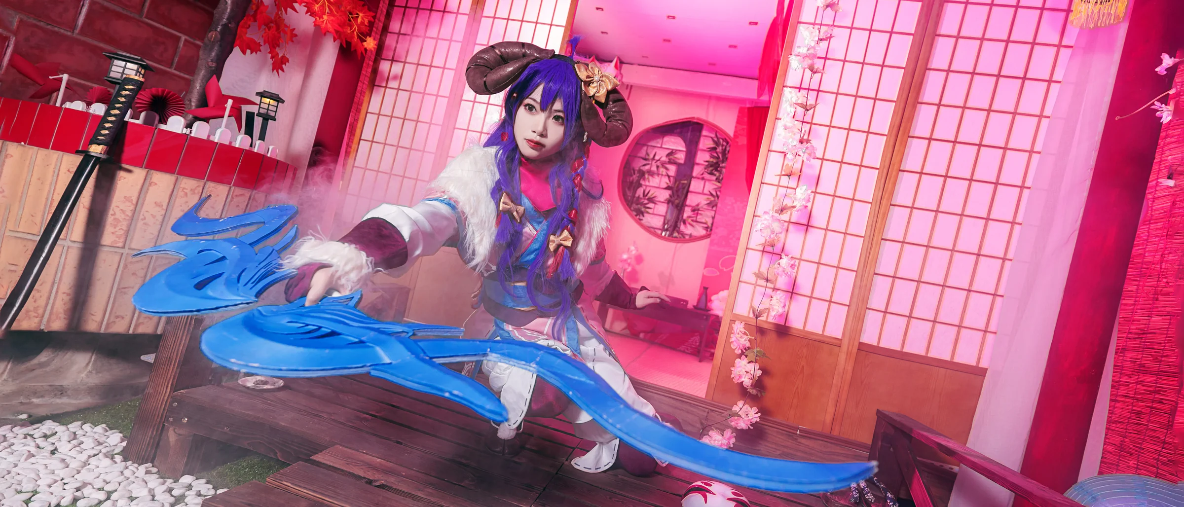 英雄联盟LOL 灵魂莲华阿狸COS写真