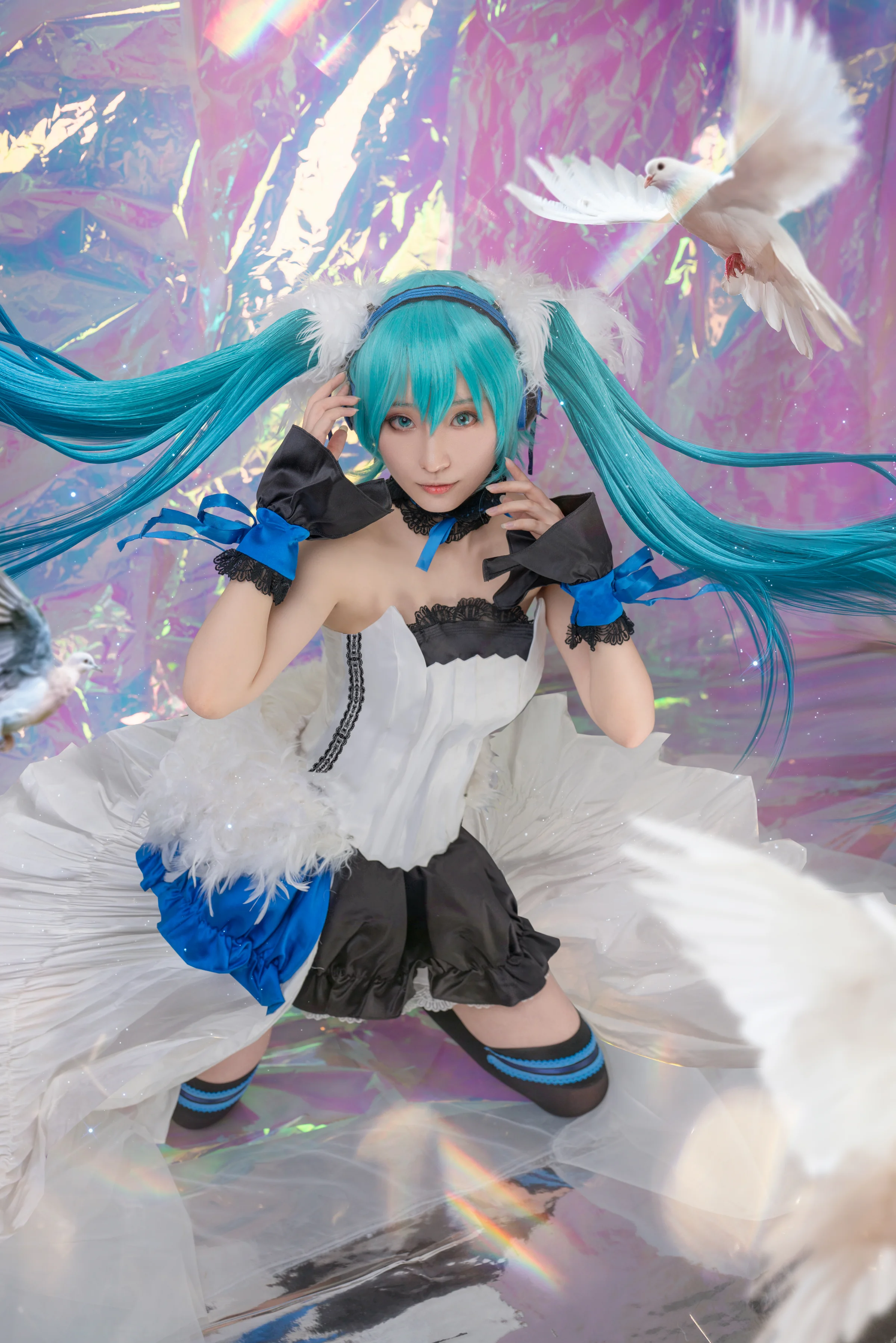 VOCALOID初音未来第七龙神miku联动COS写真