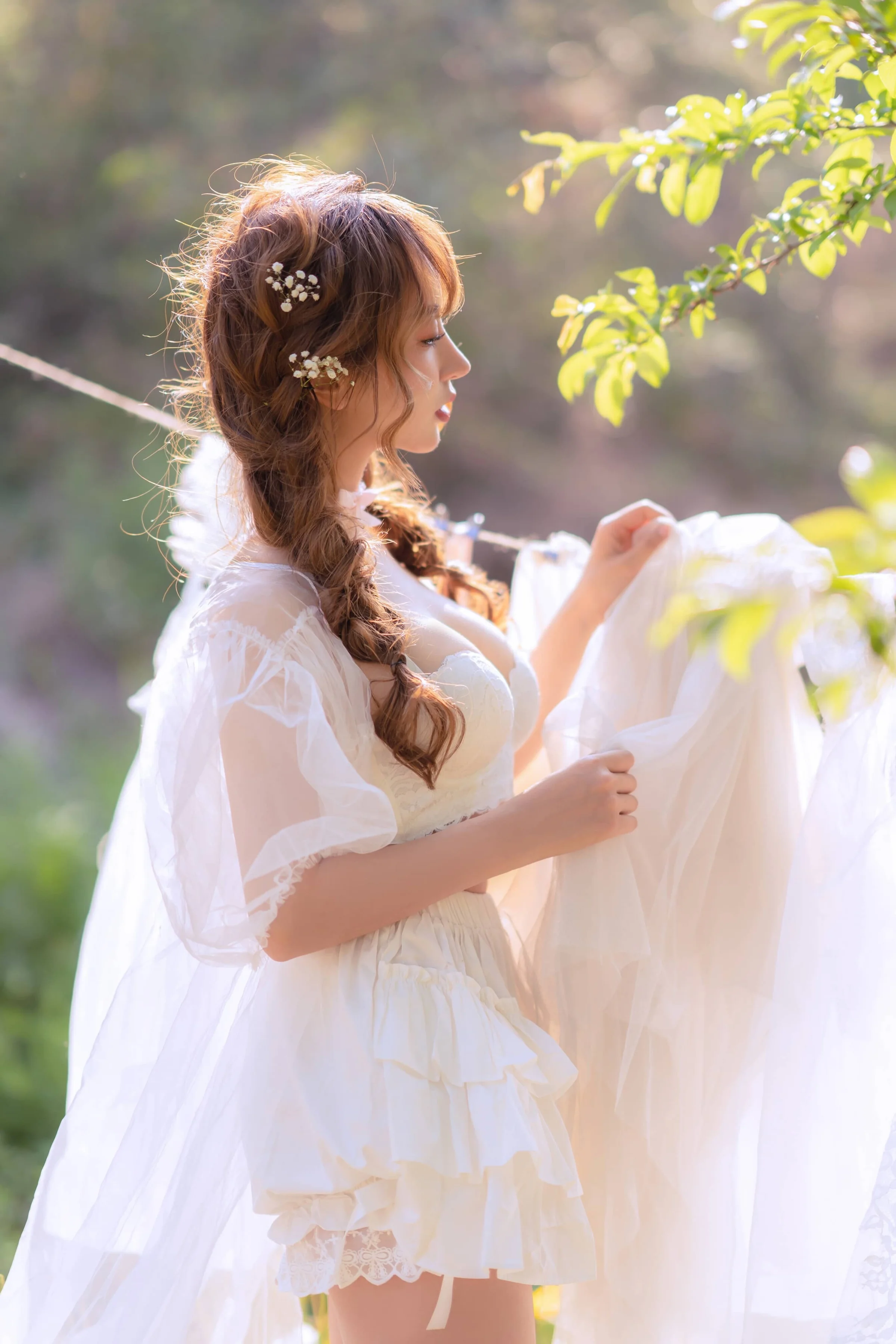 过期米线线喵 夏日限定 晒衣服 [41P]｜高清图片集