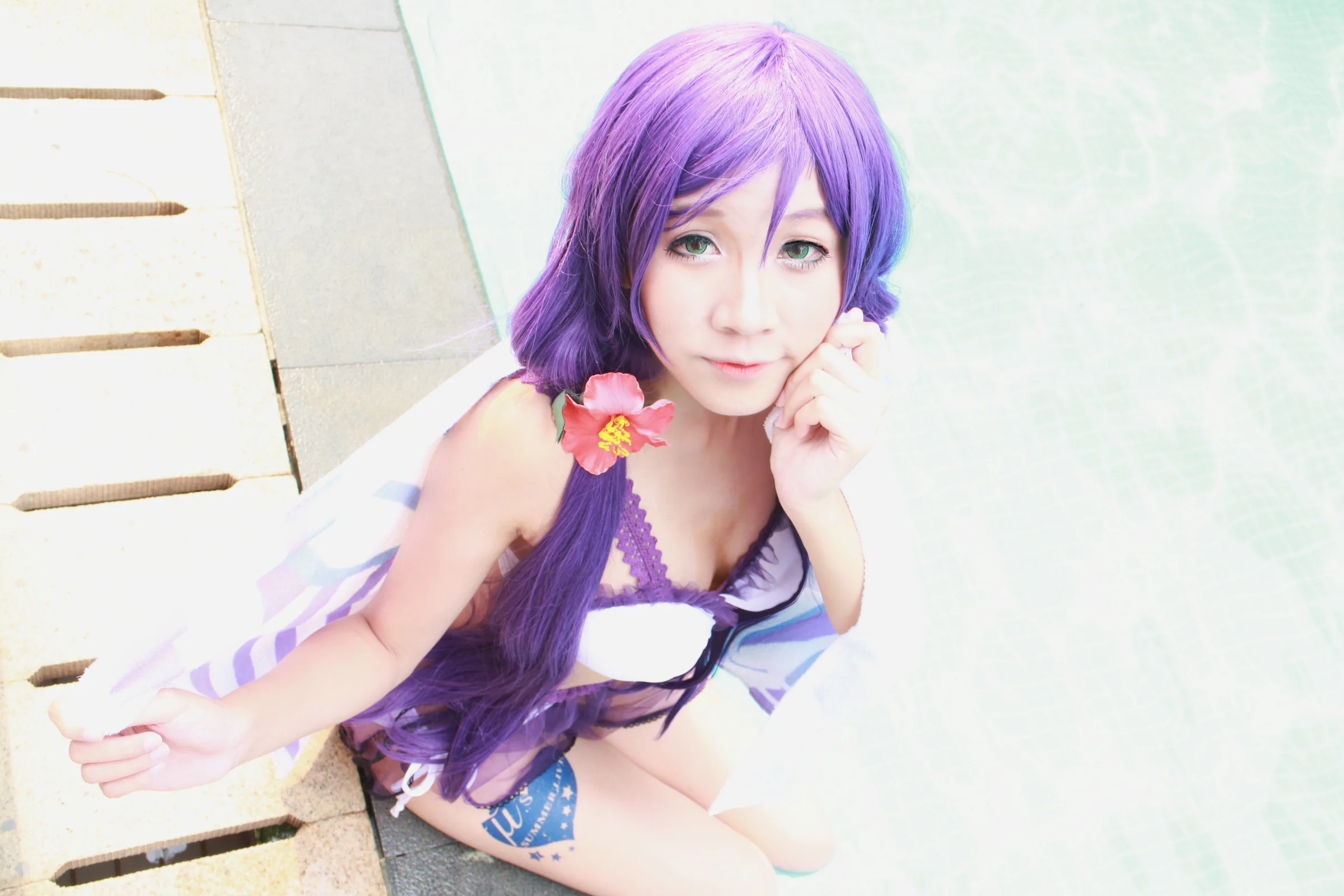 lovelive真夏水着.希妮ver.COS写真