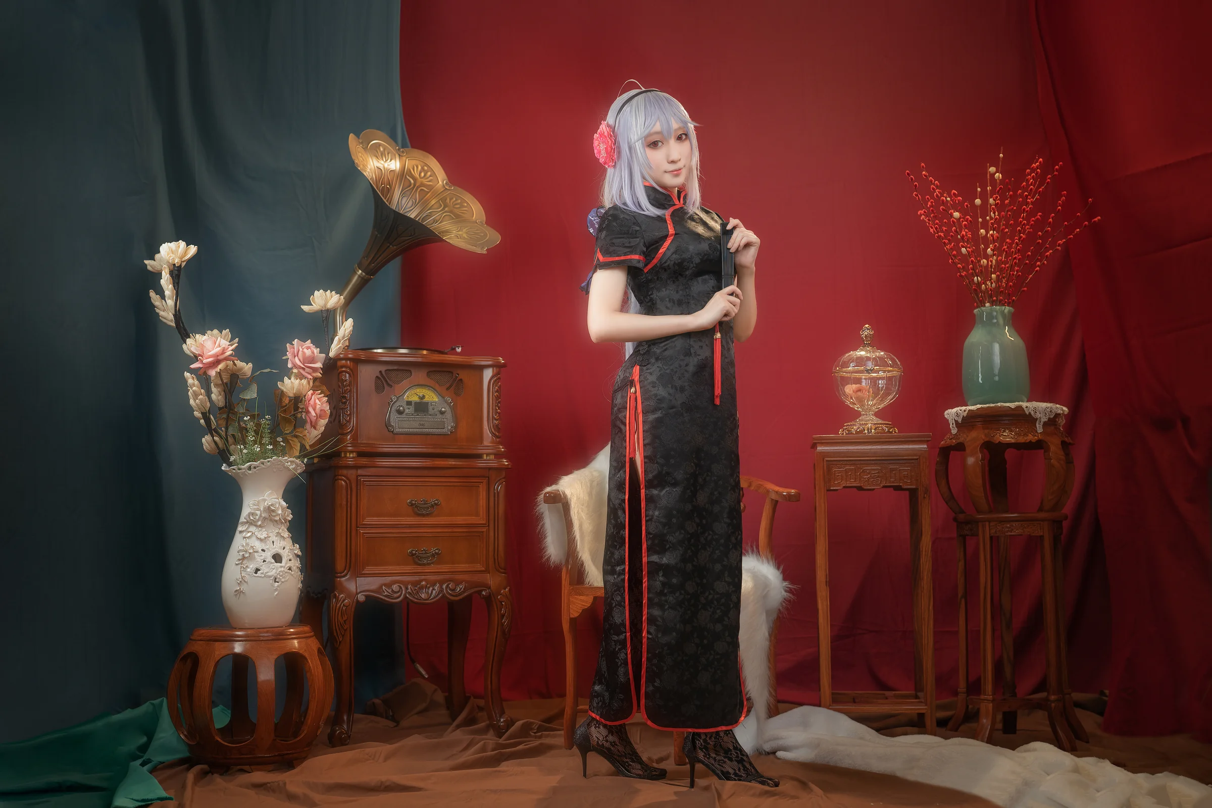 弱音 旗袍 COS写真 初音未来