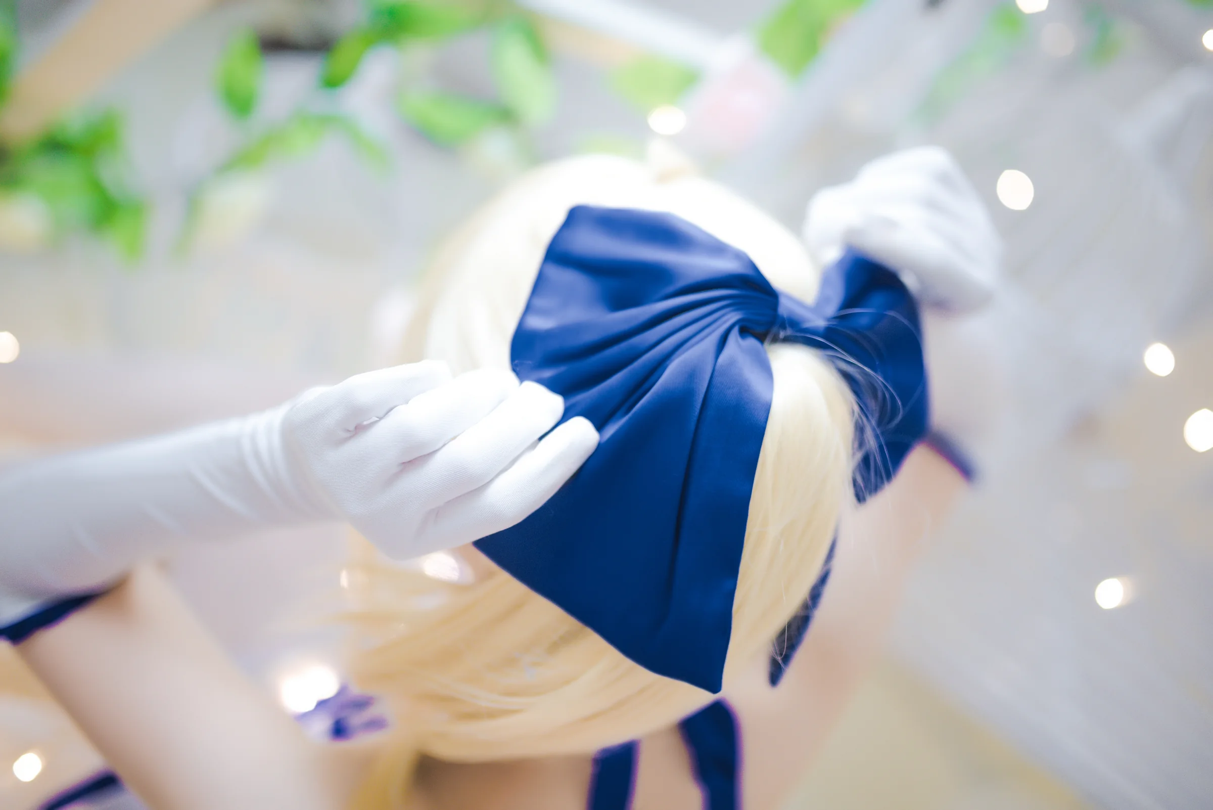 型月十年之Saber lily蓝百合礼服COS写真