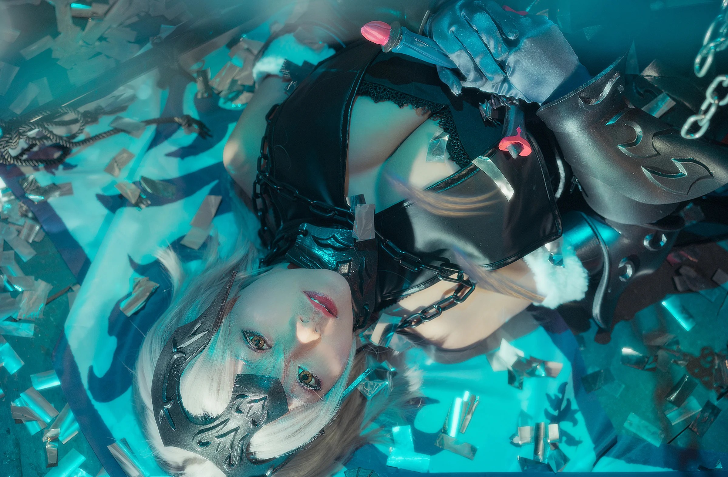 fate/grand order黑贞德COS写真，完成度很高的一套片子