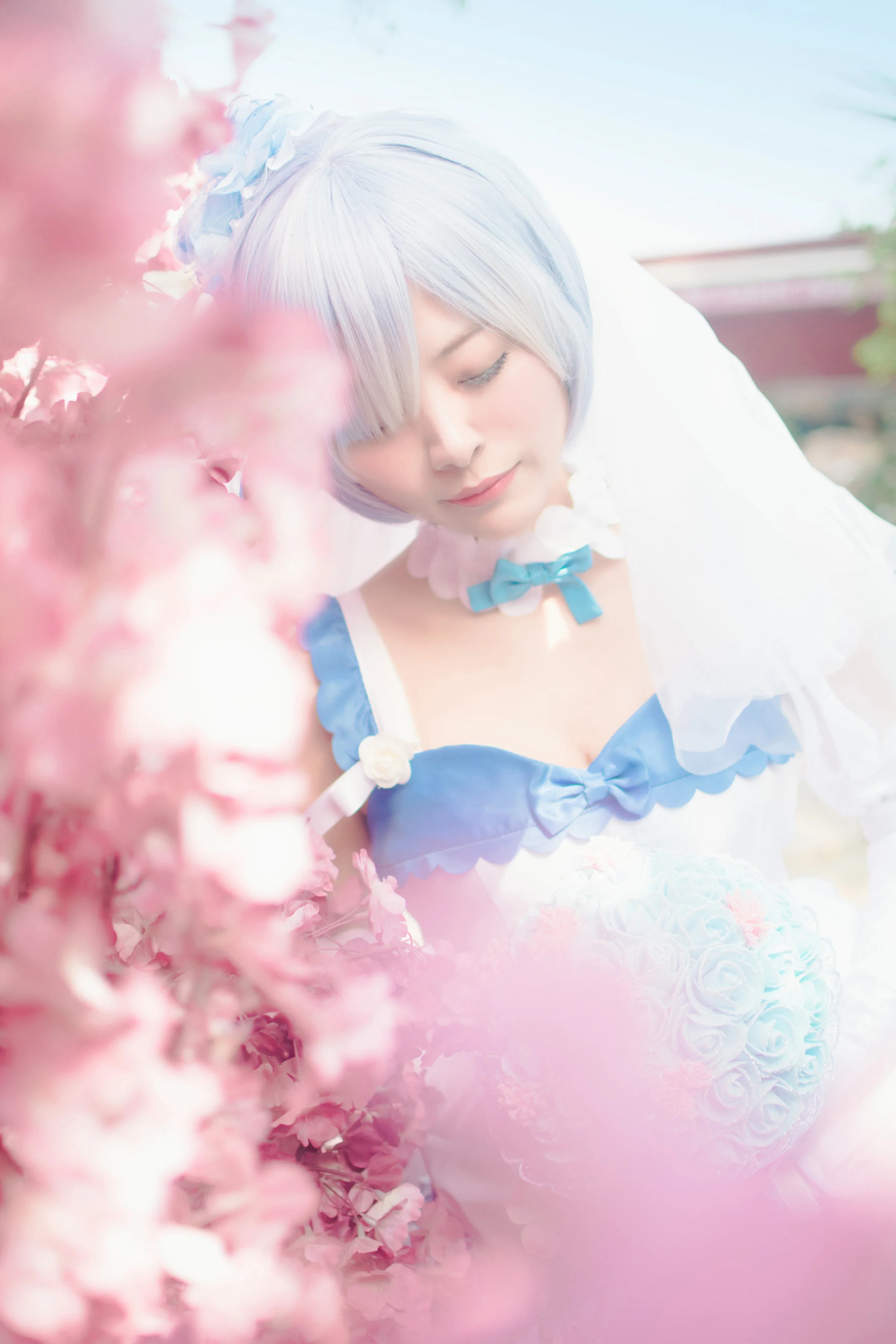 《从零开始的异世界生活》蕾姆婚纱COS写真
