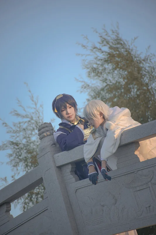 刀剑乱舞三日月宗近COS写真