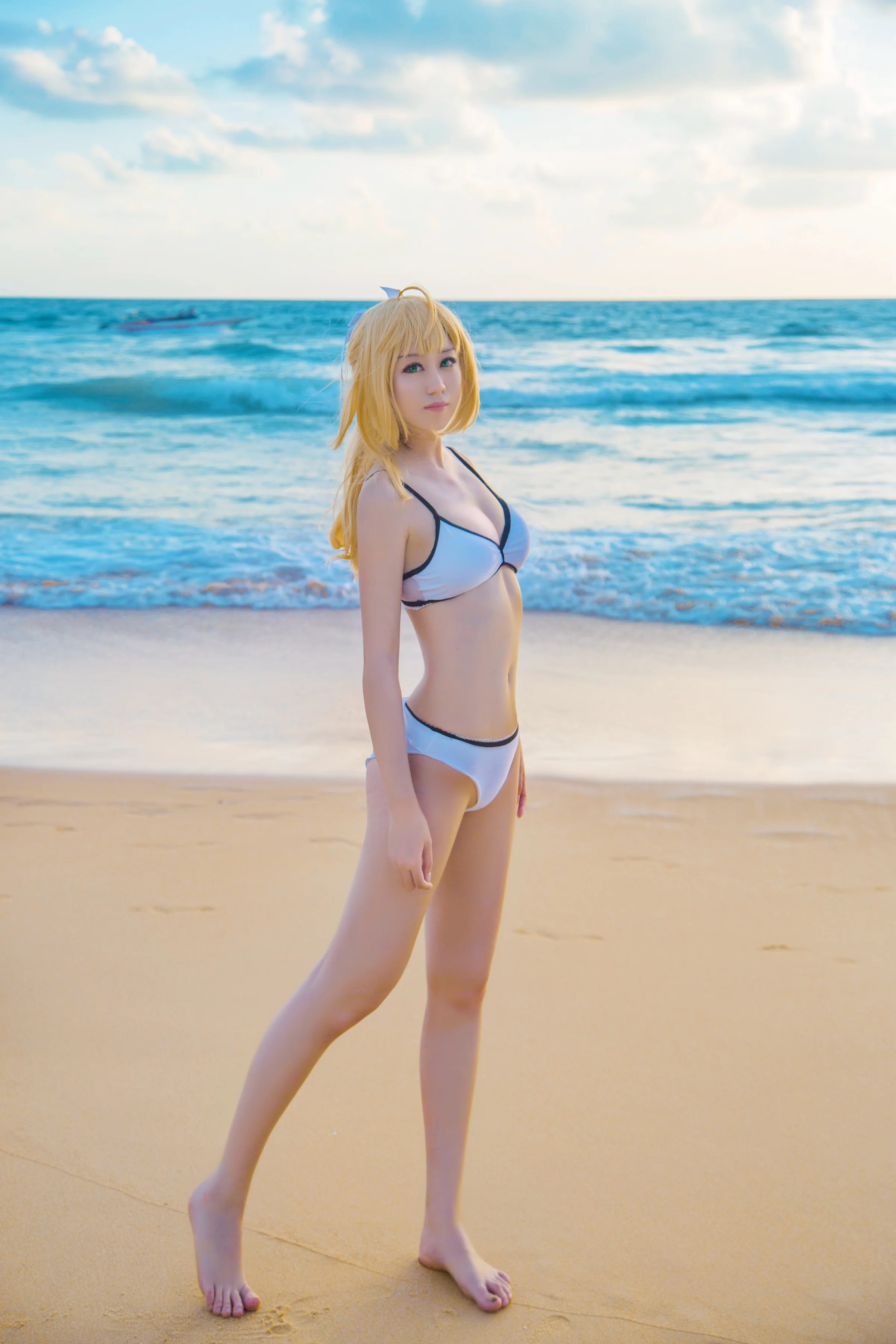 吾王の听海，saberlily COS写真