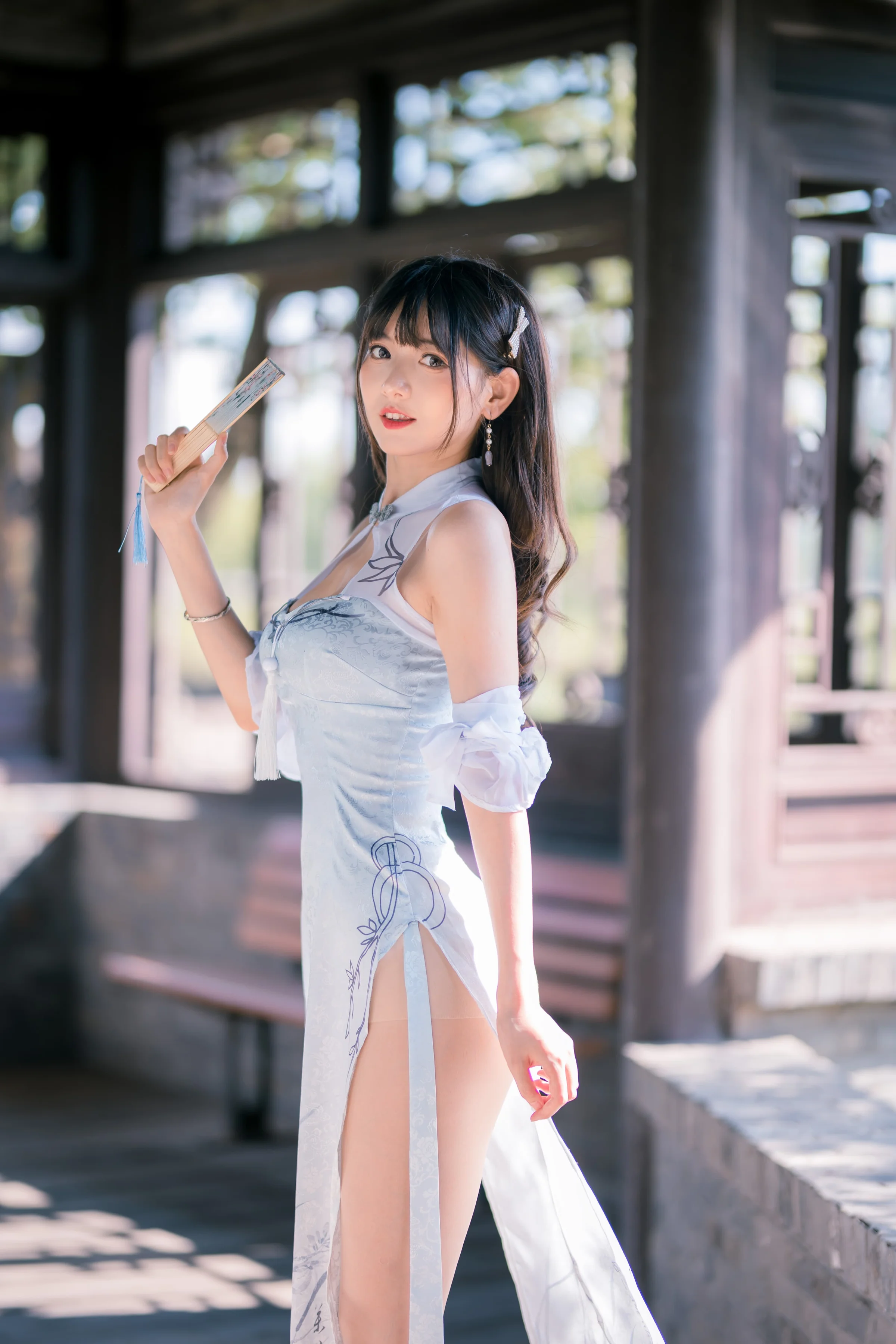 陆卿卿 – 蓝色旗袍｜高清图片集
