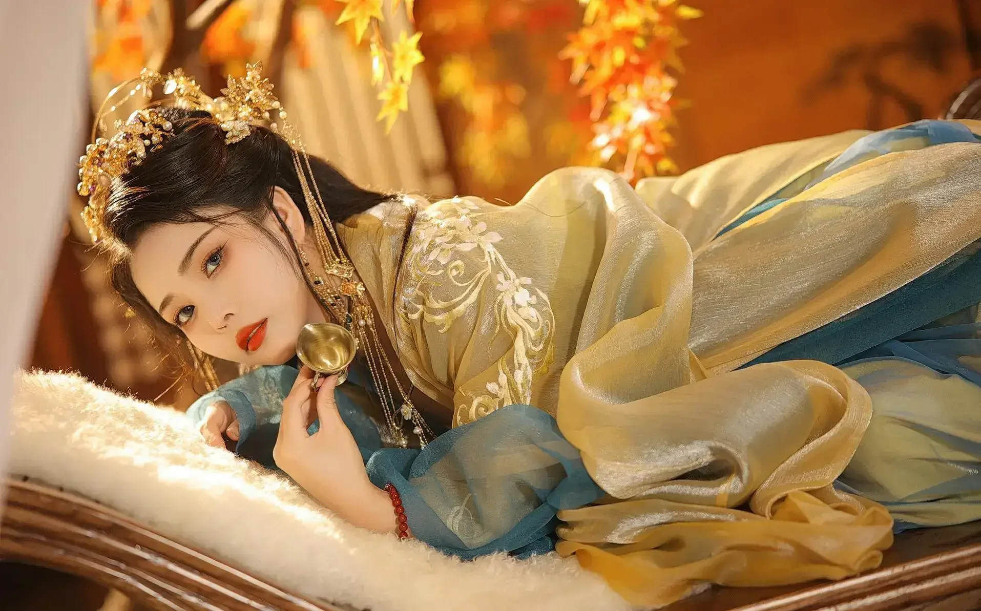 苏嫣嫣阿姨 – 白茶清欢｜高清图片集