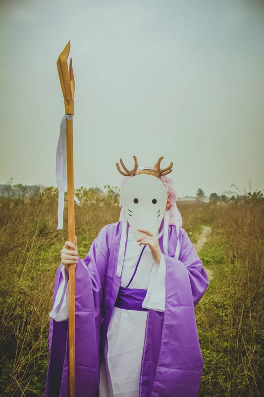 夏目友人帐丰月神/不月神COS写真
