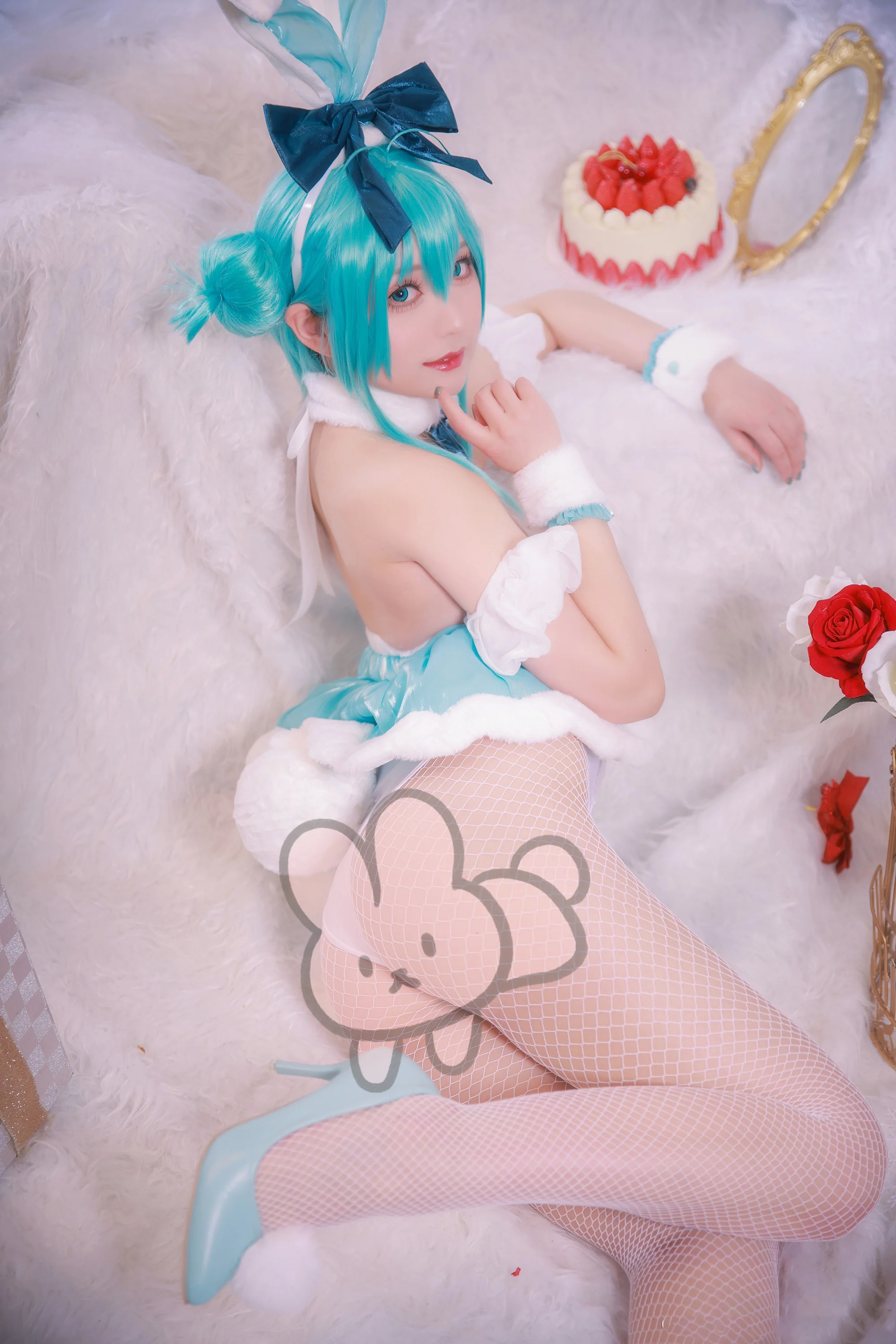 初音未来 白兔女郎 COS写真