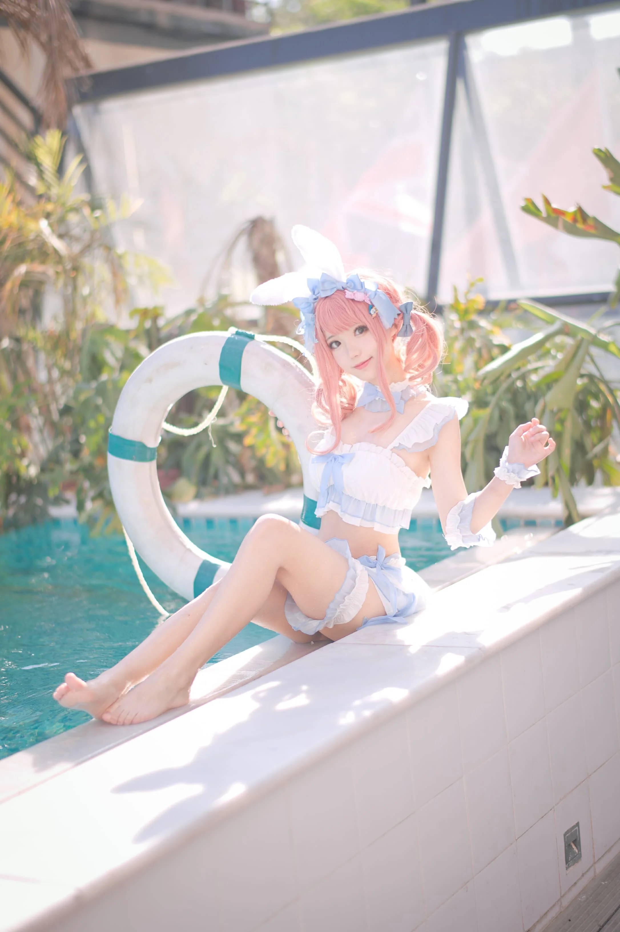 花柒Hana 夏日甜芯泳装写真