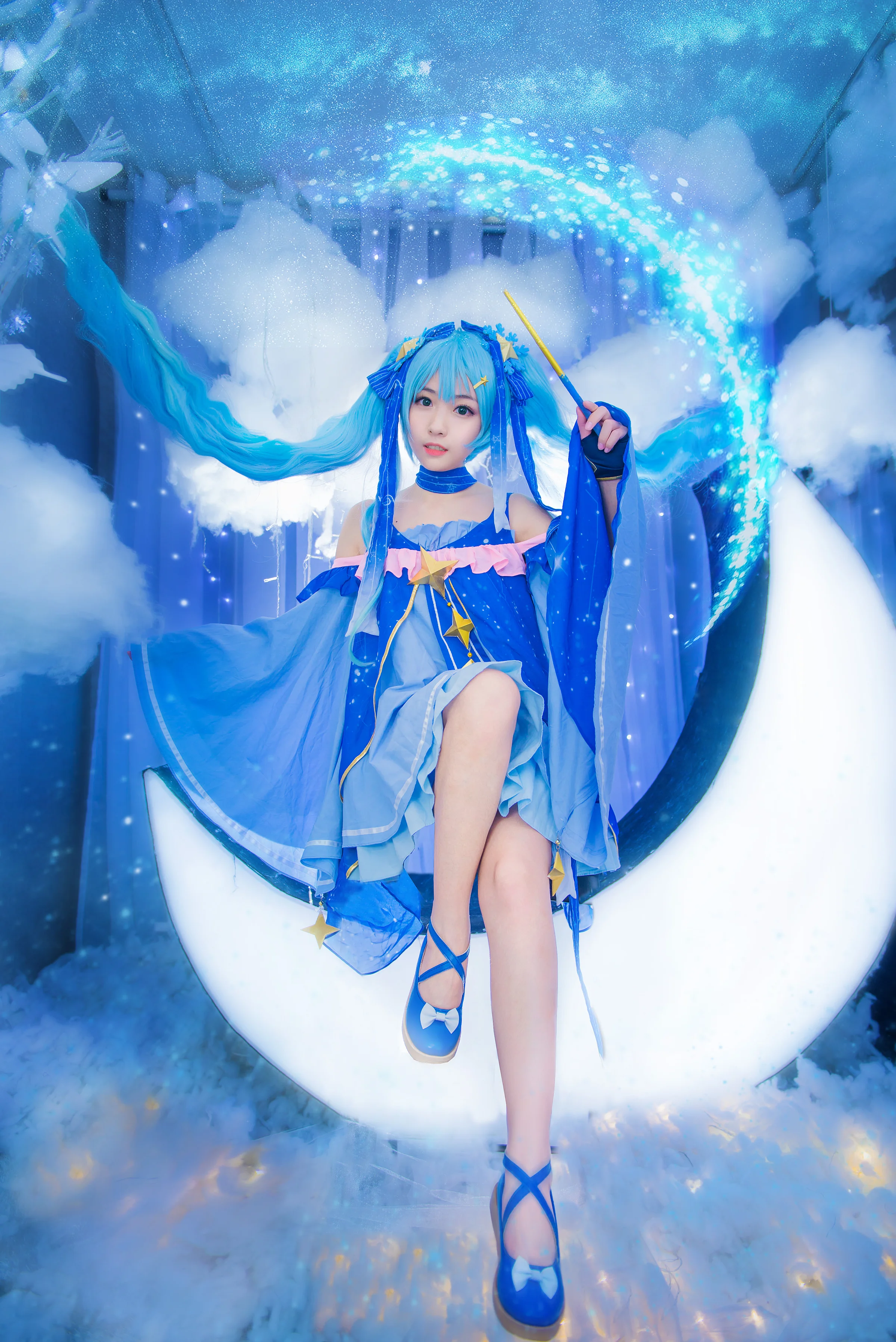 Miku星与雪的公主COS写真