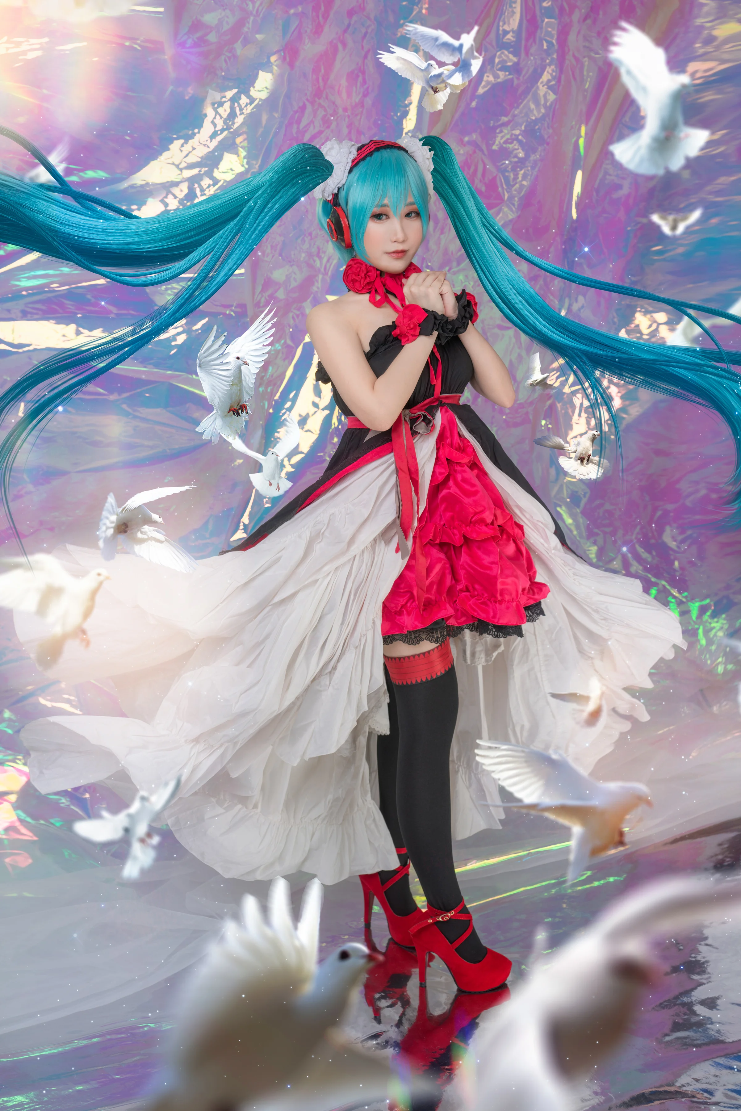 VOCALOID初音未来第七龙神miku联动COS写真