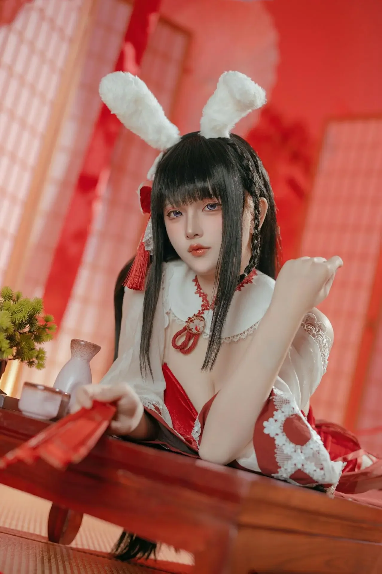 屿鱼 – 碧蓝航线 大山·祈愿的巫女兔｜高清图片集