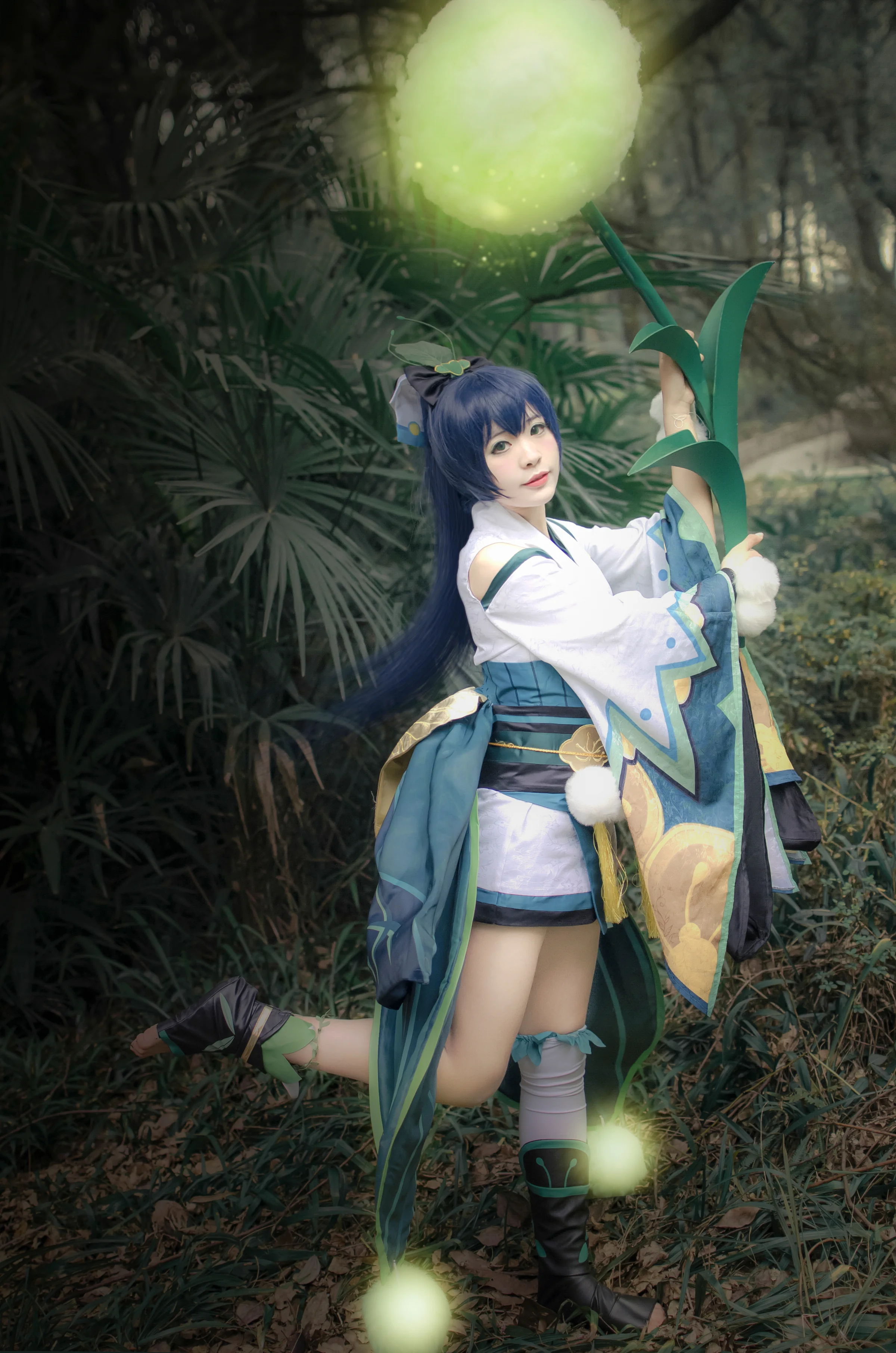 阴阳师萤草茨木童子COS写真
