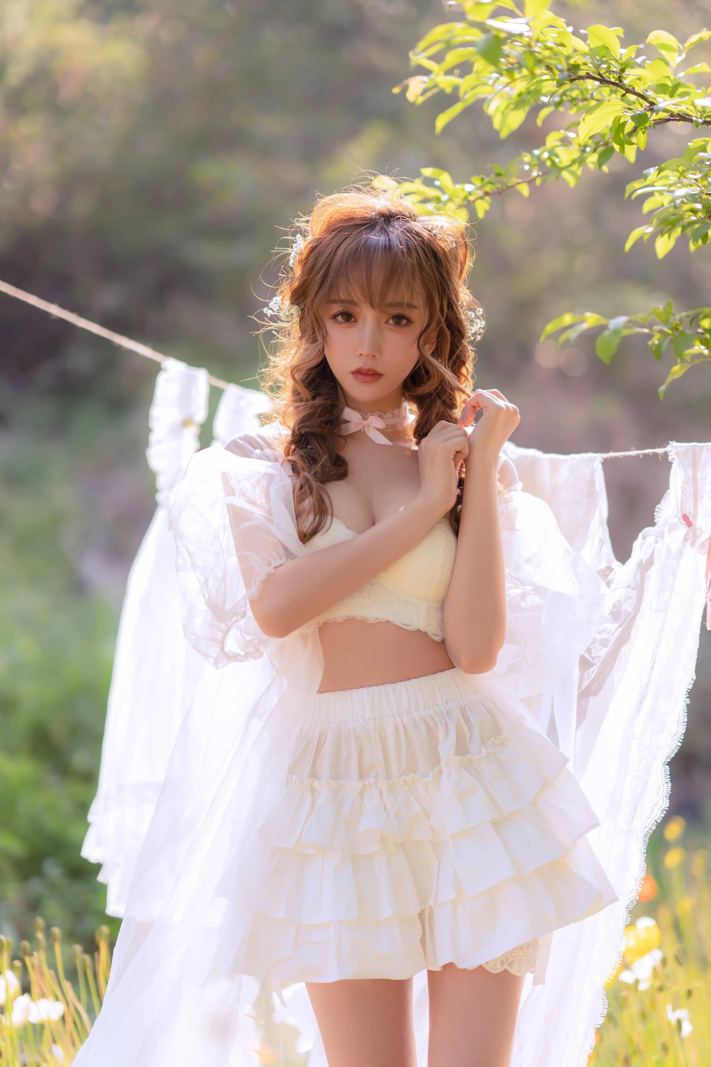 过期米线线喵 夏日限定 晒衣服 [41P]｜高清图片集