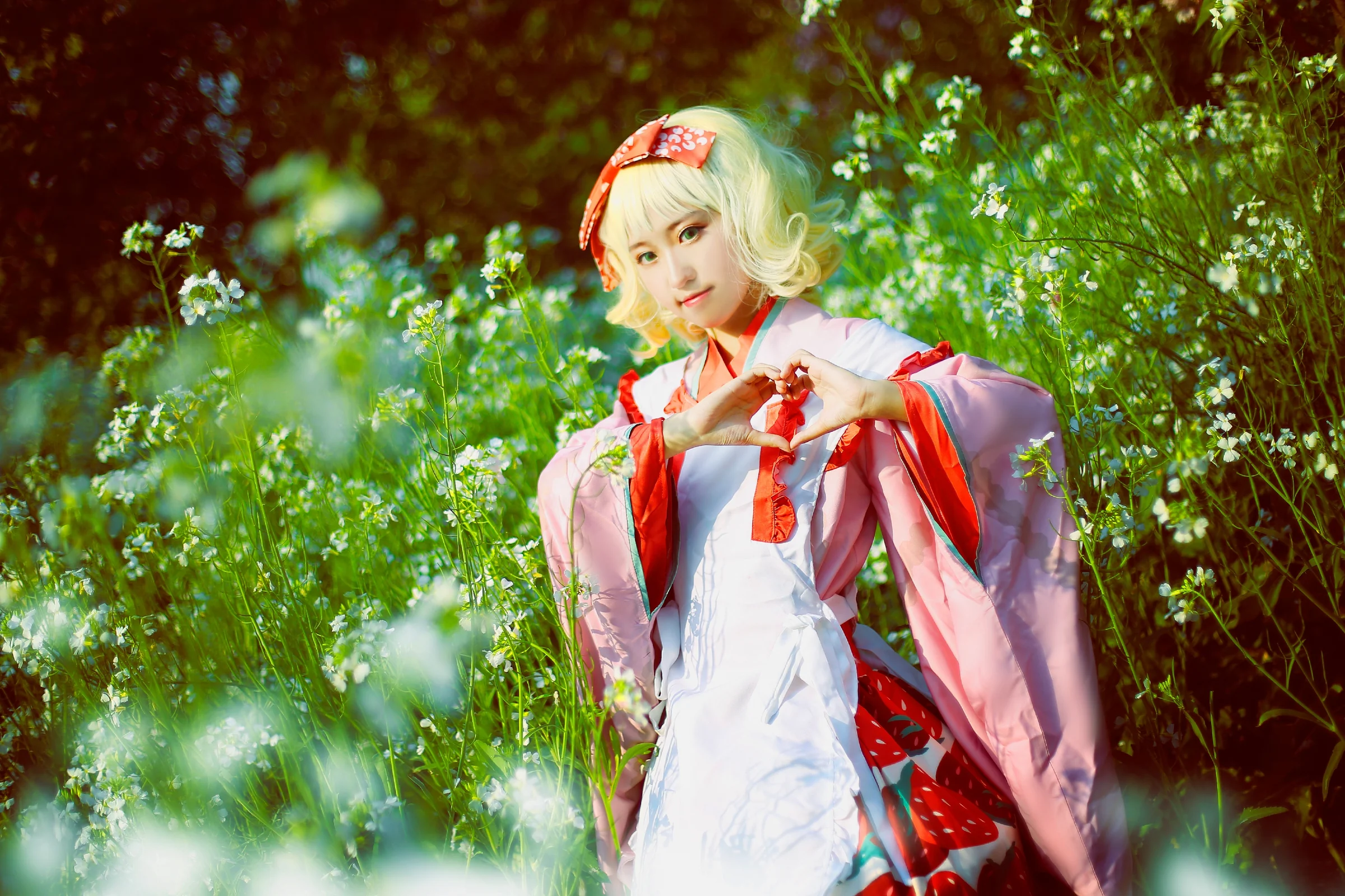 蔷薇少女雏莓大正和服COS写真