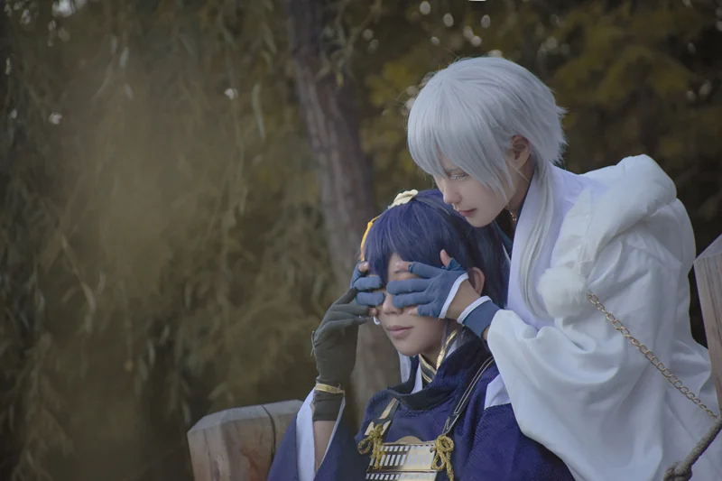 刀剑乱舞三日月宗近COS写真