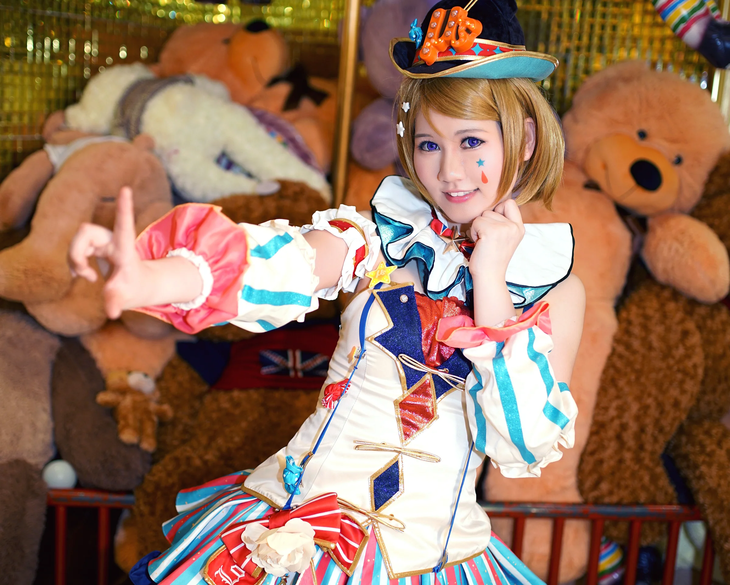 Lovelive！小泉花阳马戏团觉醒COS写真