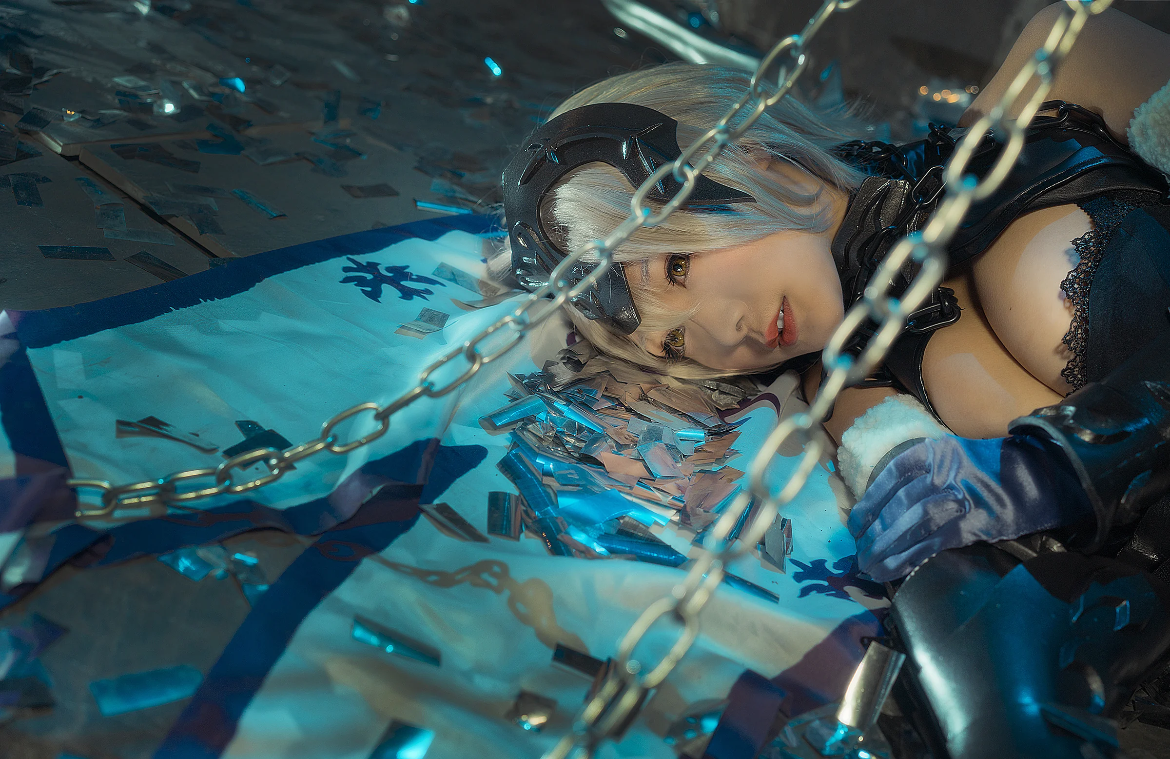 fate/grand order黑贞德COS写真，完成度很高的一套片子