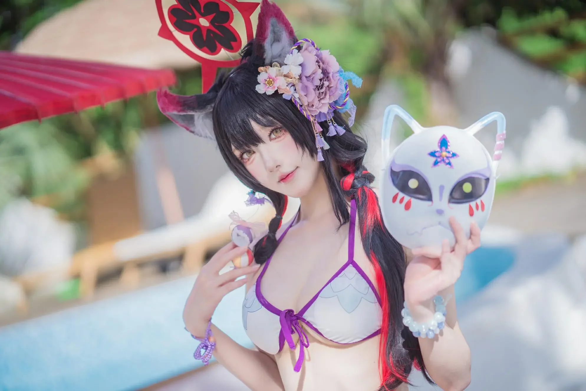 阿包也是兔娘 – 若藻水着｜高清图片集