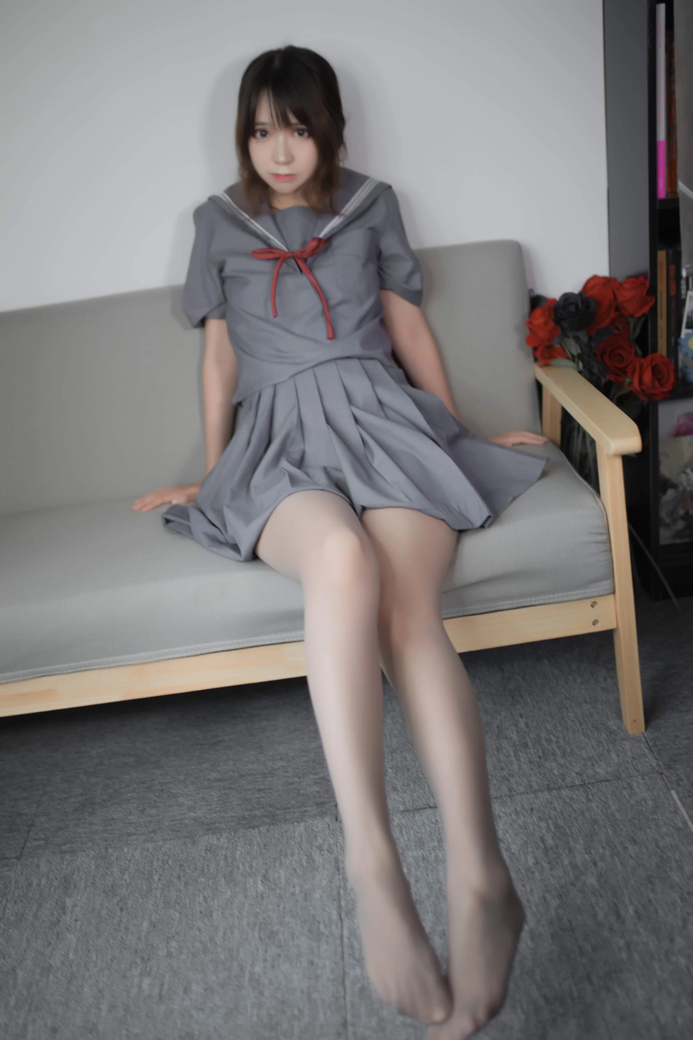疯猫ss – 蓝灰JK [29P]｜高清图片集